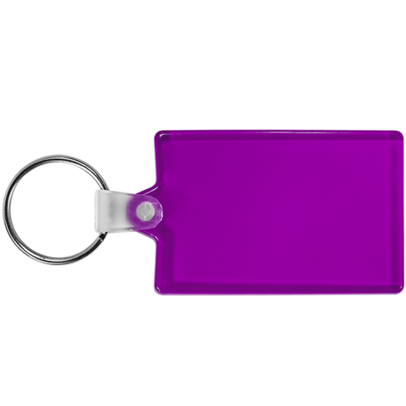 Rectangle Soft Plastic Keychains 31