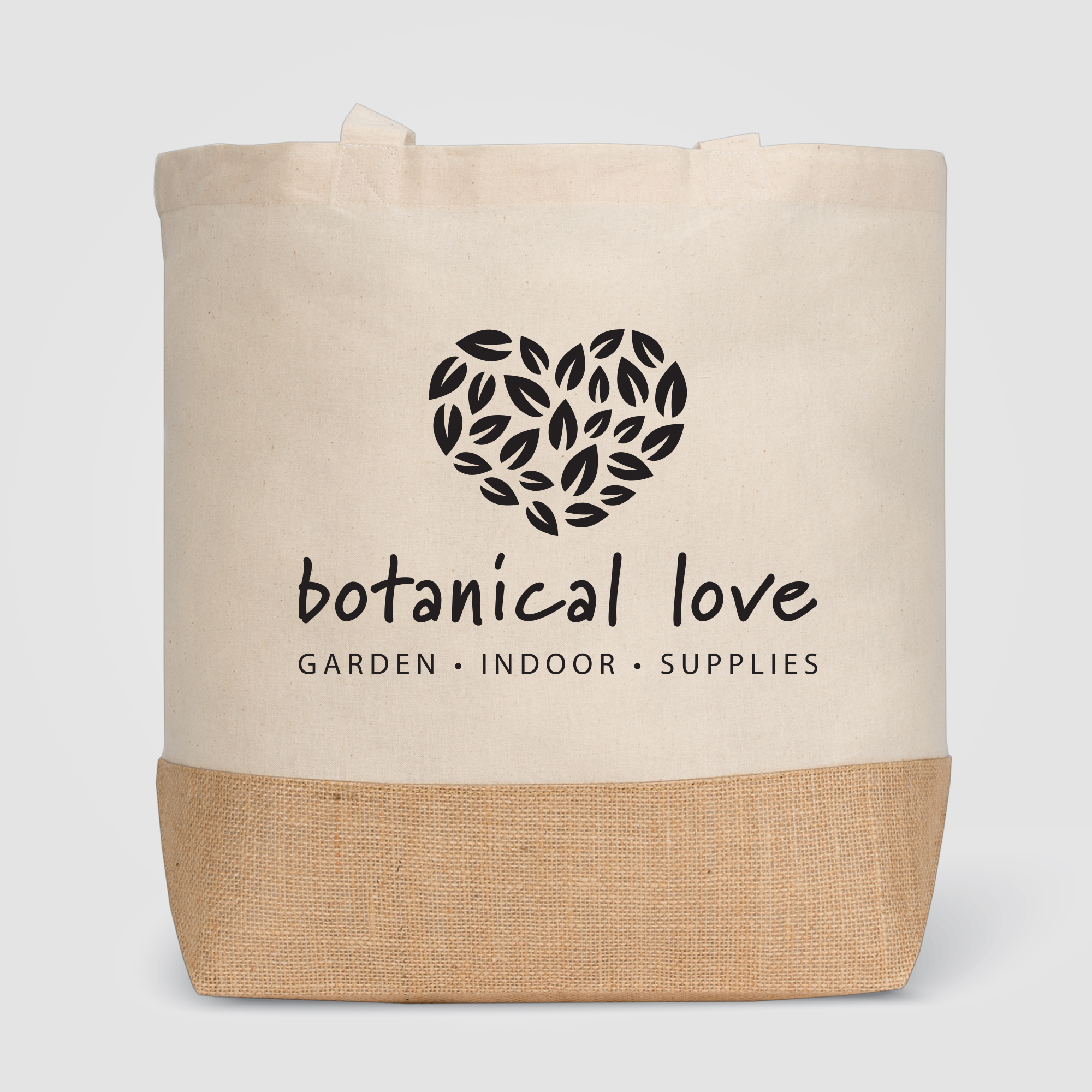 Rio™ Shopper Tote Bag - 5 oz. Recycled Cotton Blend with Jute 2