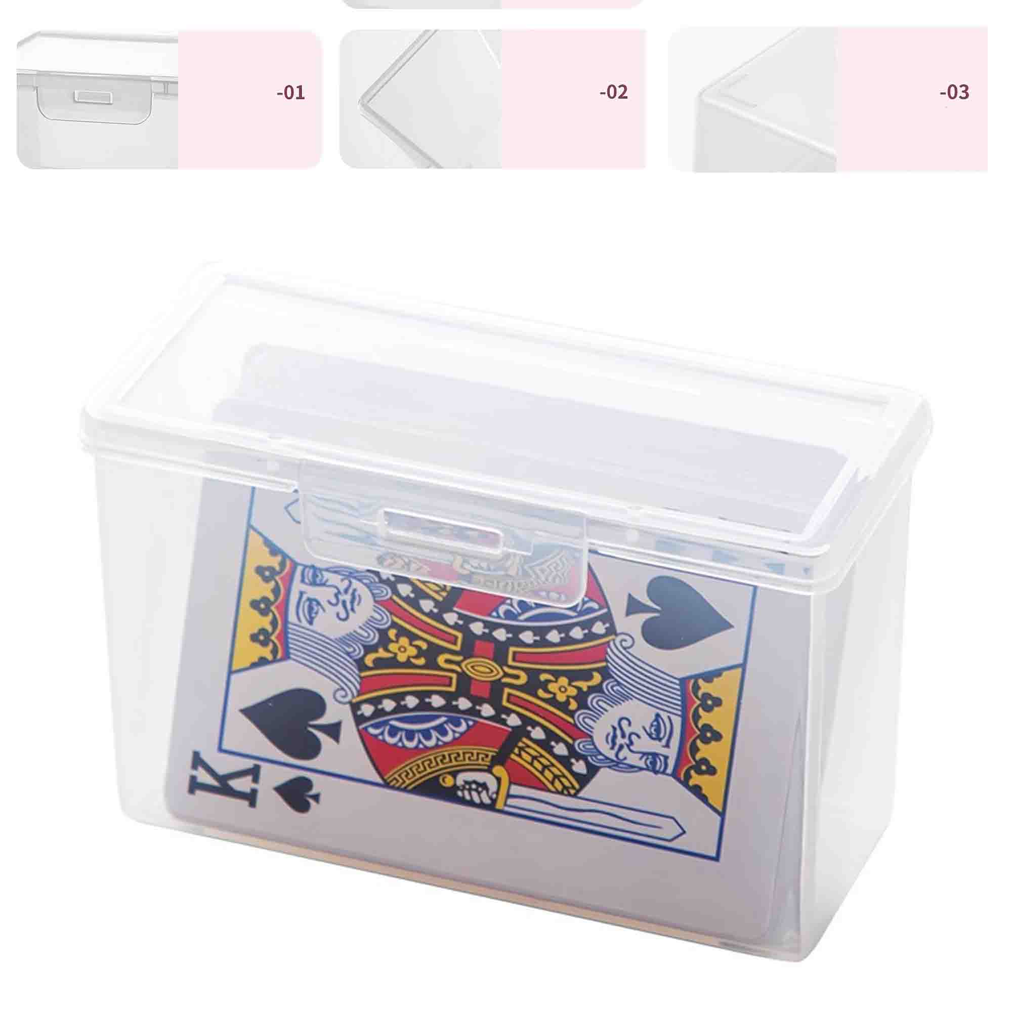 Double Clear Poker Playing Card Box 2