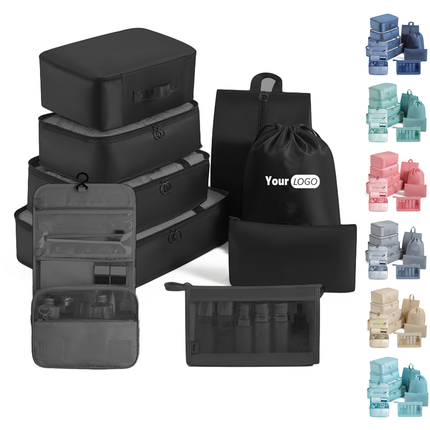 Packing Cubes - 9 PCS Travel Luggage Organizers Set 6