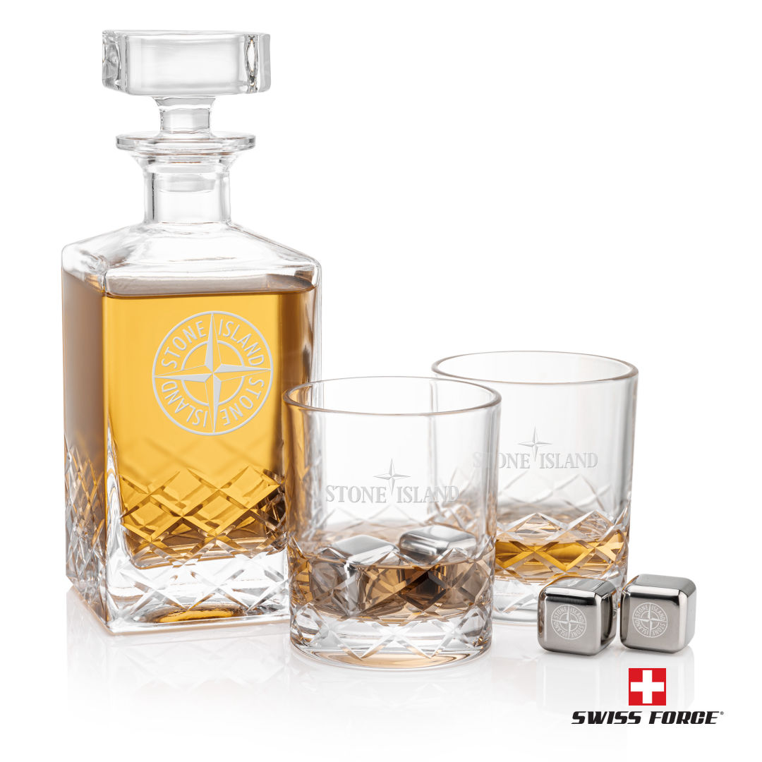 Brentwood Decanter Set & Ice Cubes