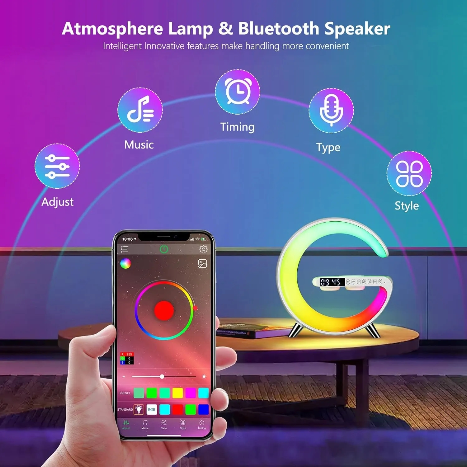 Wireless Charger Atmosphere Lamp 3