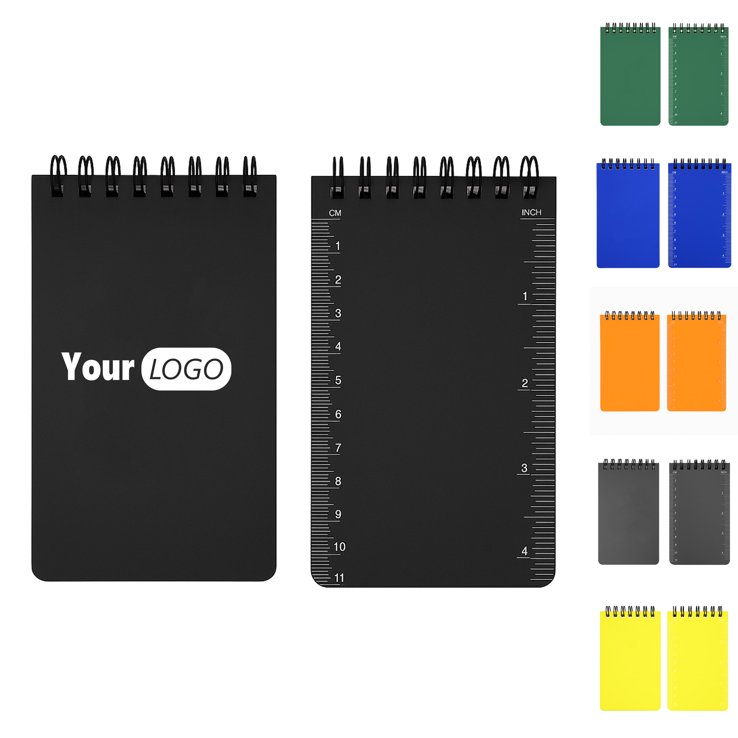 Spiral Memo Notebook With Ruler Cover 5