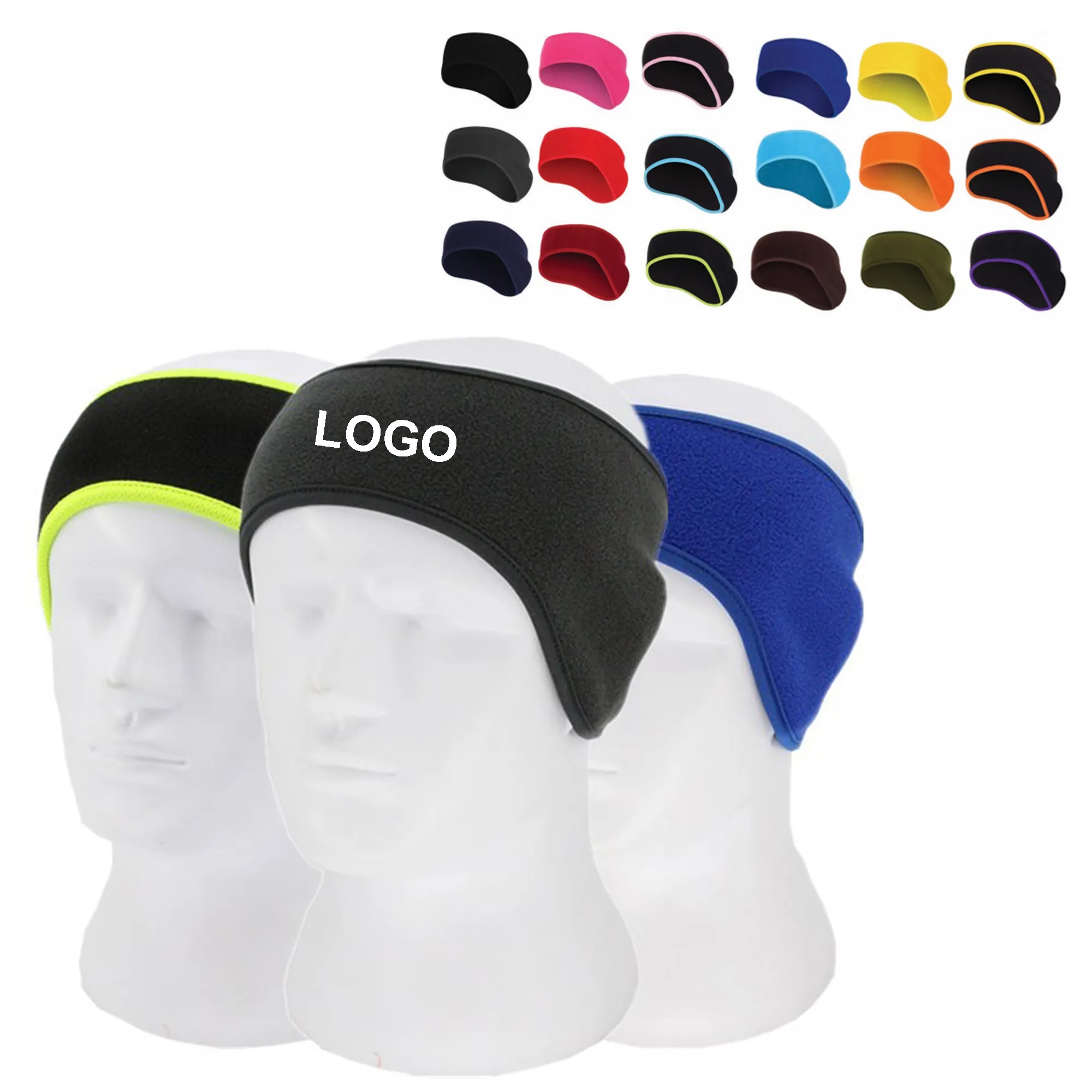 Winter Warmer Stretch Fleece Earmuffs Headband MOQ 20PCS 3