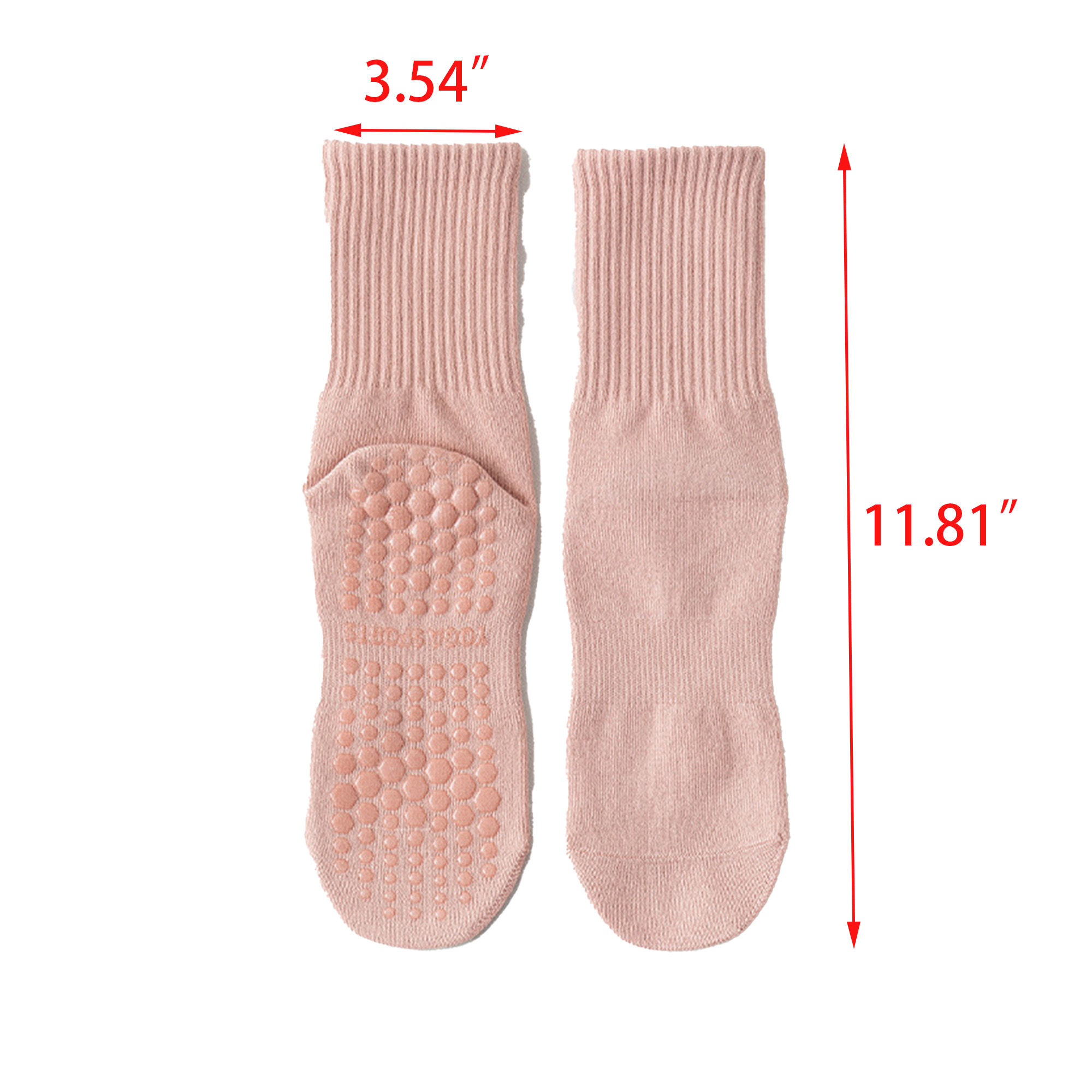 Home and Sports Pilates Sock with Non Slip Grippers 3
