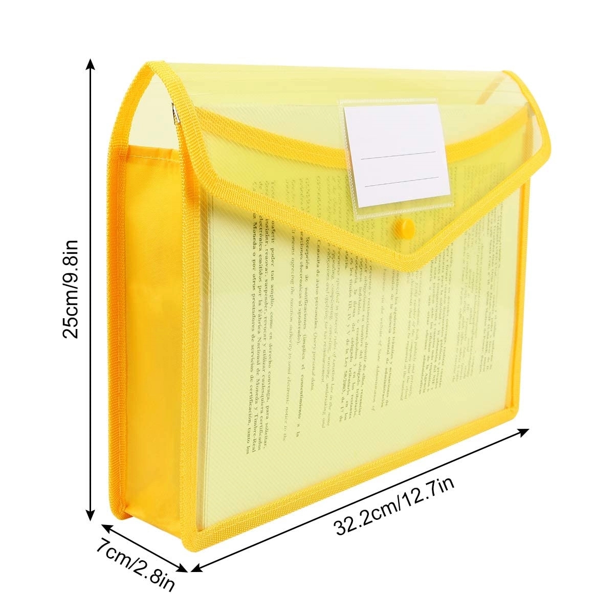 A4 Size Document Storage Bag With Snap Button 7