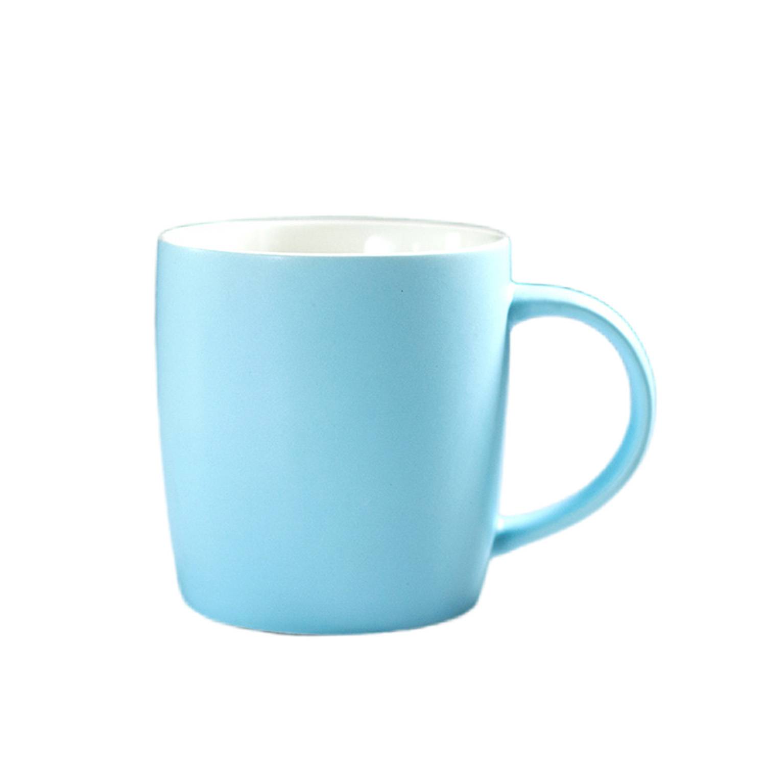 12.3Oz. Ceramic Mug Matte Color Glaze Scrub Customized 6