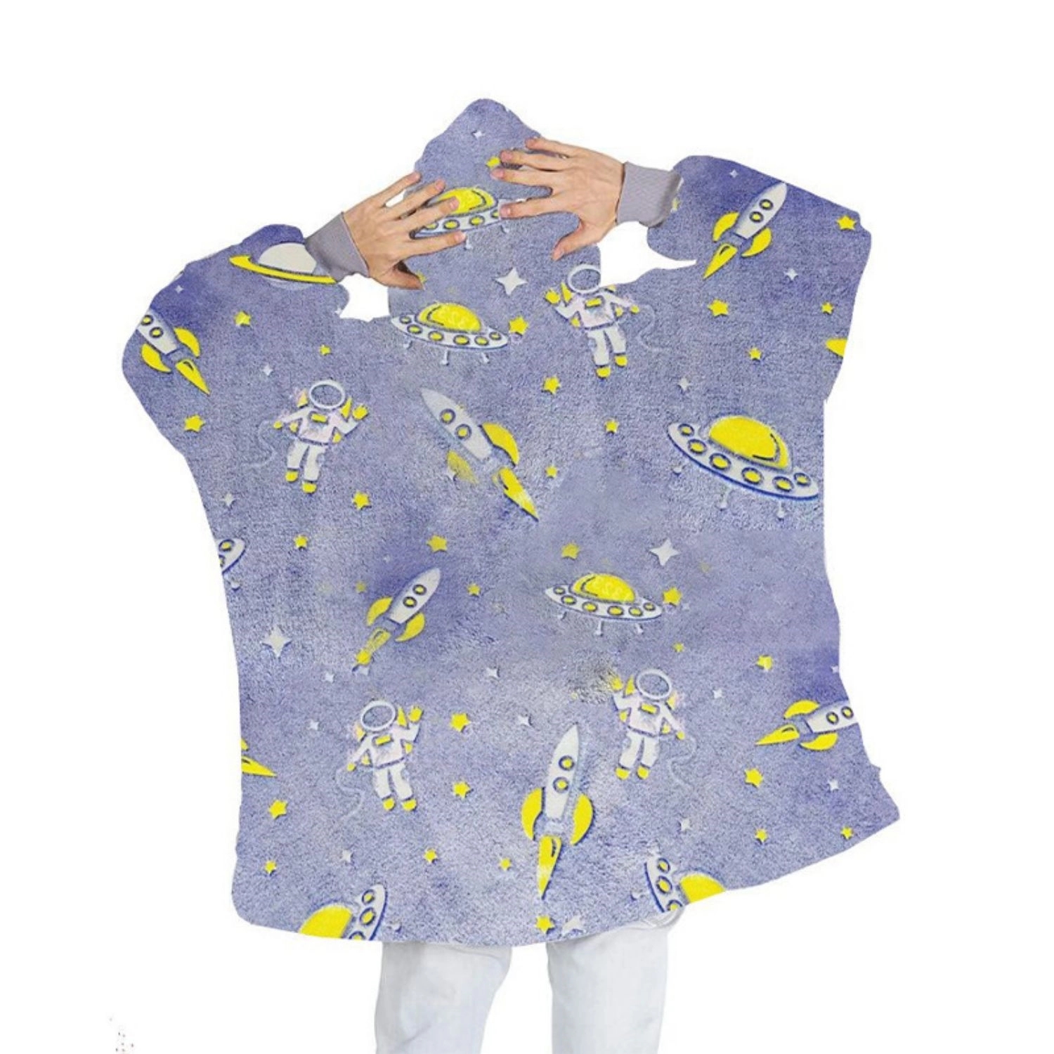 Glow In The Dark Oversized Microfiber Wearable Blanket 2