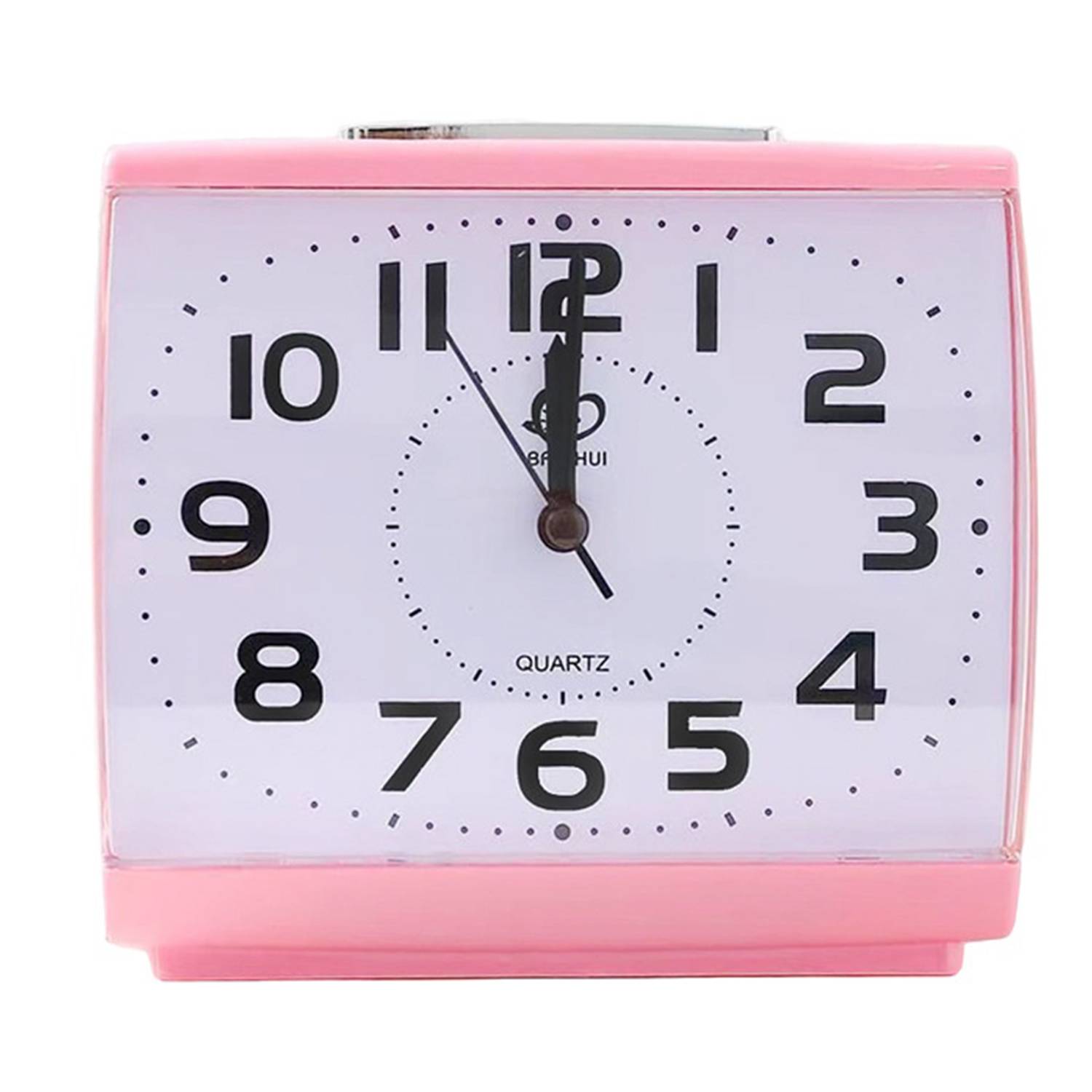 Silent Square Analog Alarm Clock 3