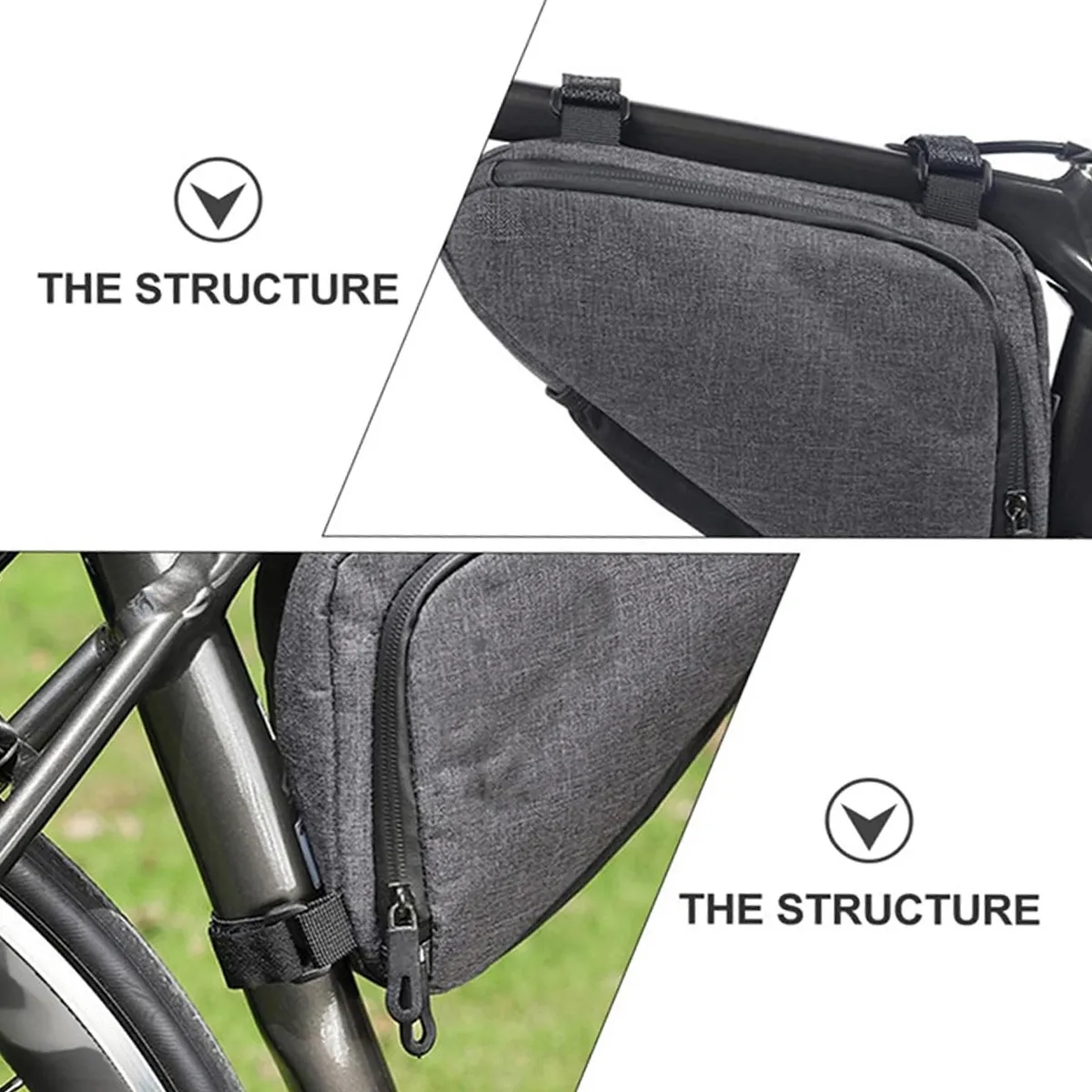 Premium Reflective Triangle Waterproof Bicycle Frame Bag 5