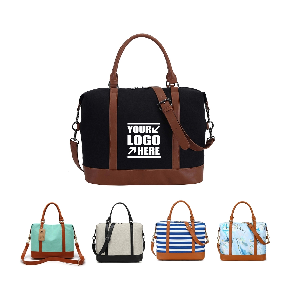 Women Ladies Canvas Weekender Bag 3