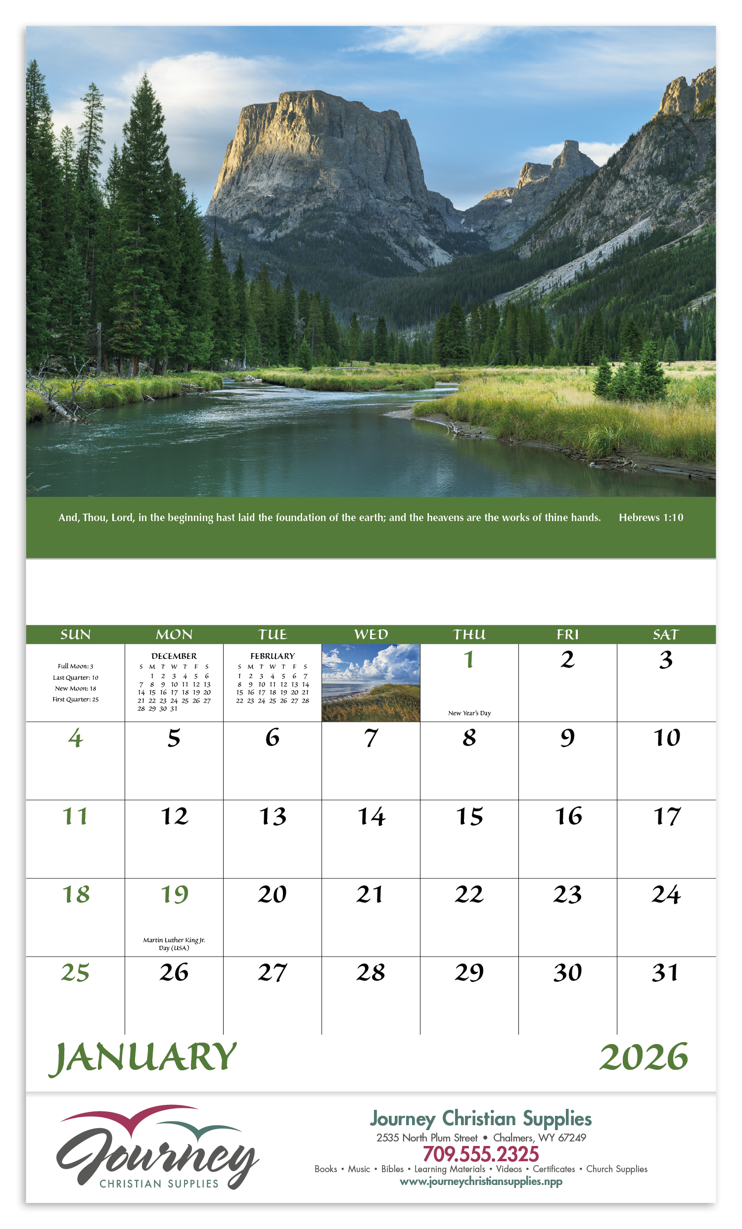 Good Value™ Everlasting Word - Stapled Calendar 22