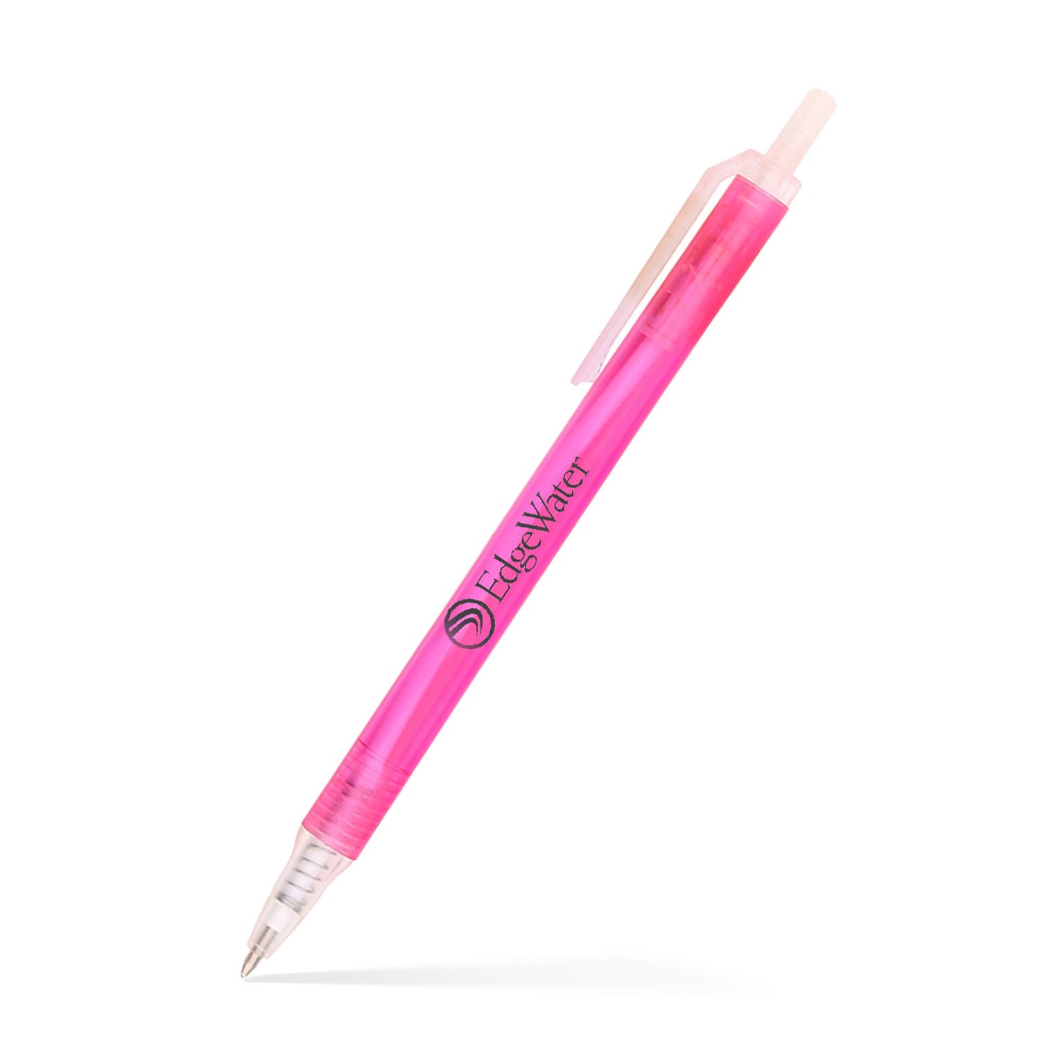 Amber Frosted Translucent Stick Click Pen 39