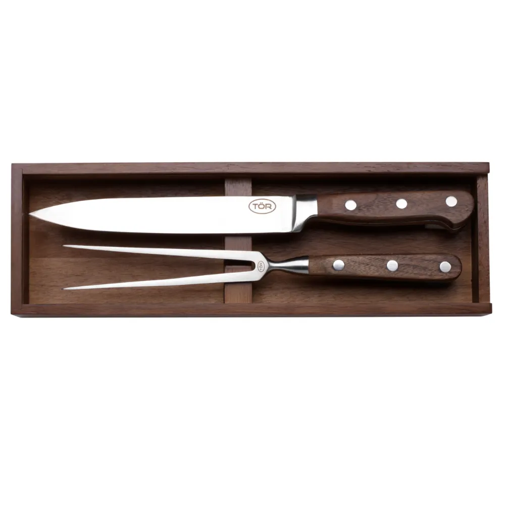 Meat Carving Knife Set and Fork in Gift Box 6