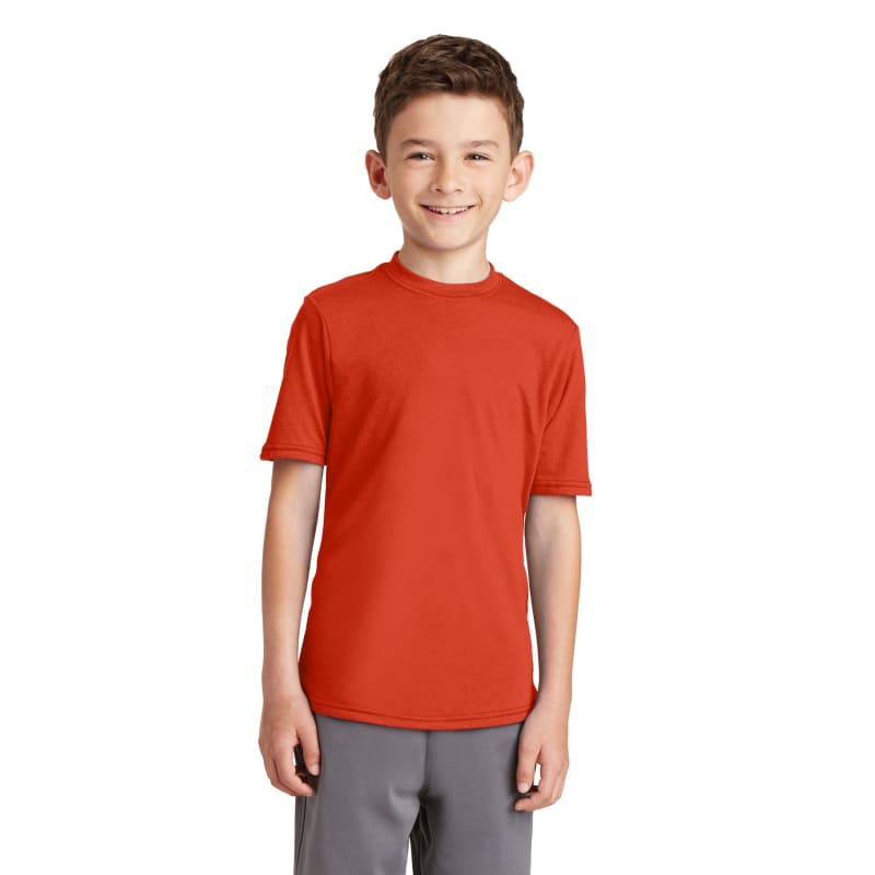 Port & Company Youth Performance Blend Tee. 51