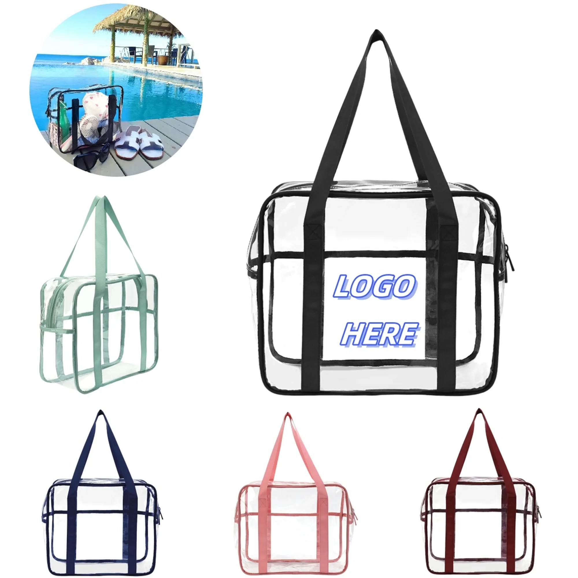 Waterproof Clear Travel Makeup Bag 2