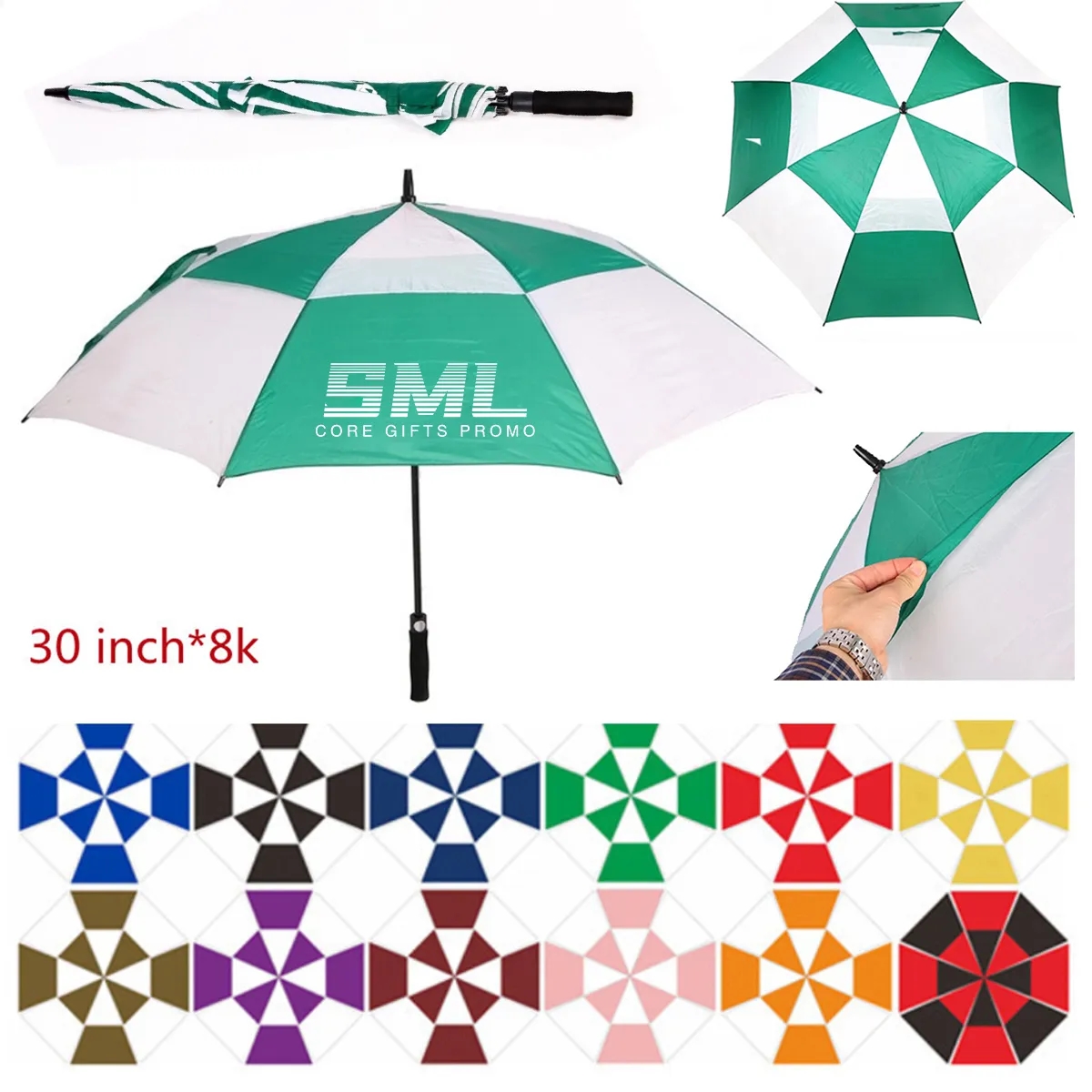 30 inches Custom Portable Golf Umbrella 2