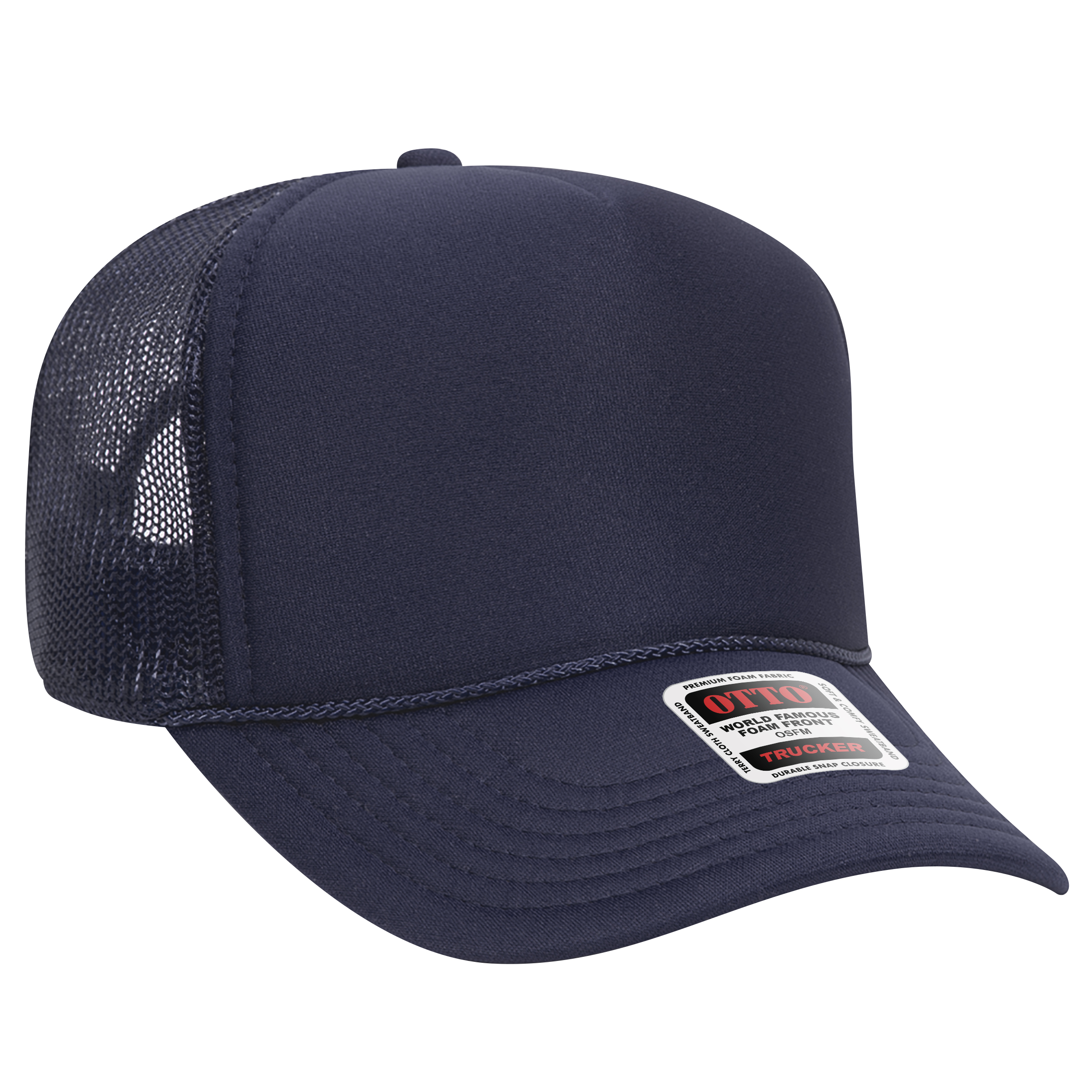 OTTO CAP® 5 Panel Mid Profile Mesh Back Trucker Hat 15