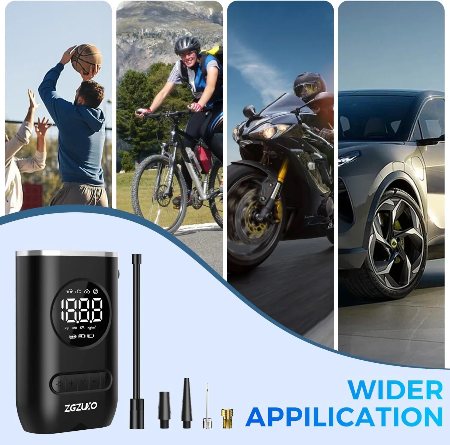 Electric Tire Pump for Car Motorcycle Bicycle Ball 1