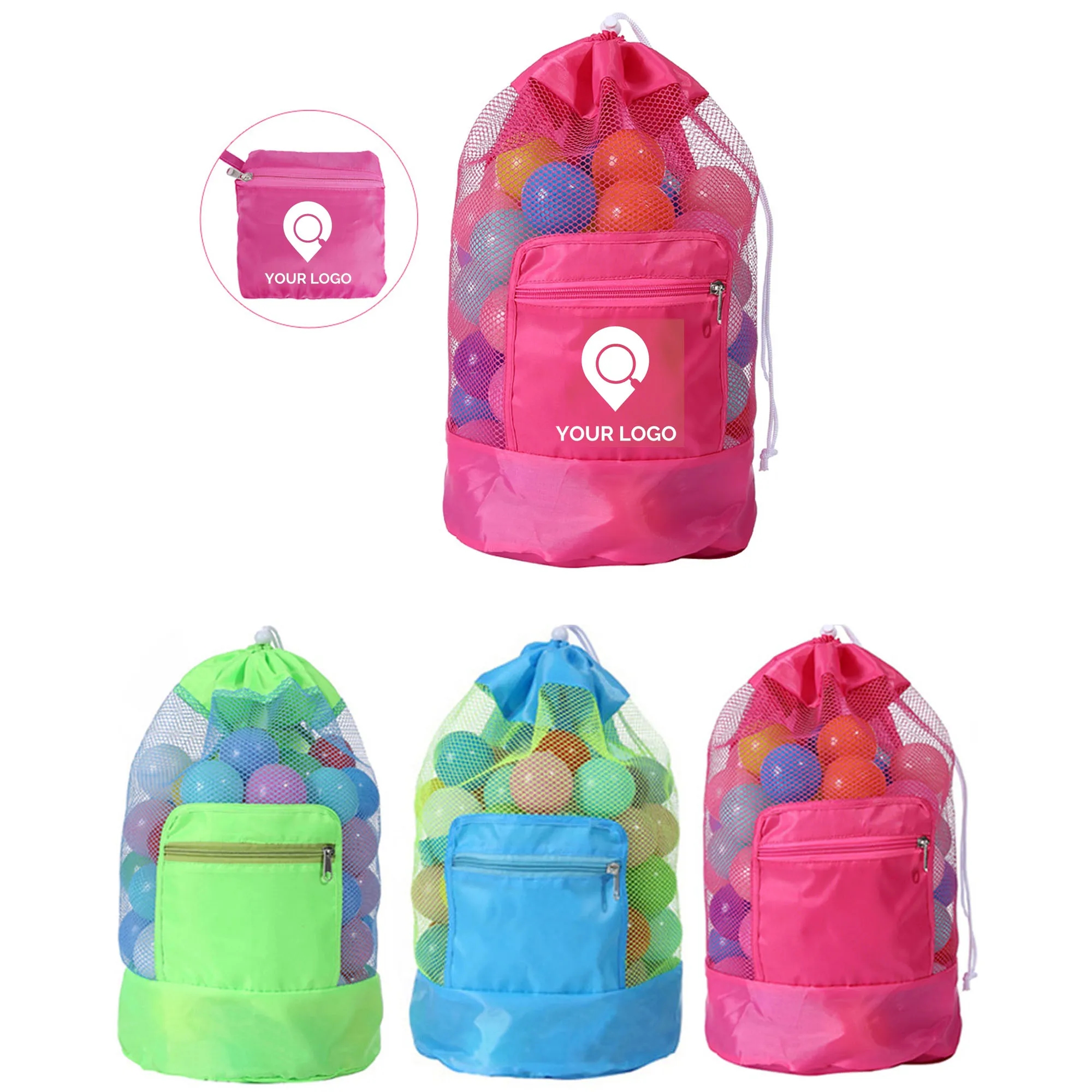 Durable Mesh Beach Toy Backpack - Lightweight & Spacious 2