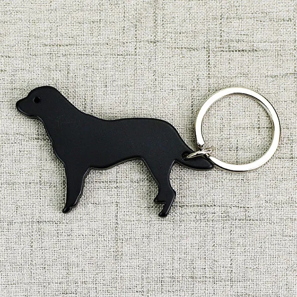 Dog Shape Bottle Opener Keychains 2