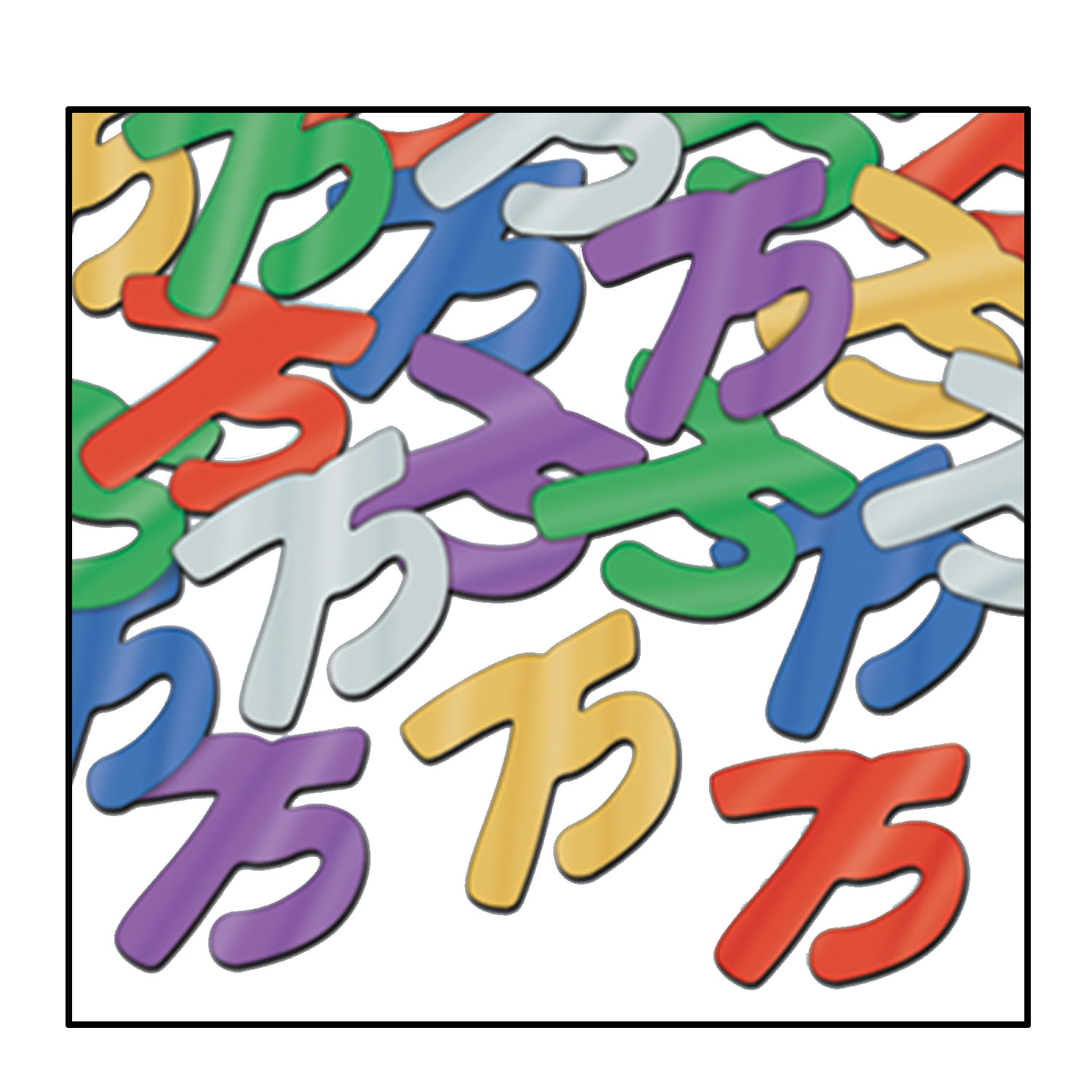 Fanci Fetti Number 75 Silhouette