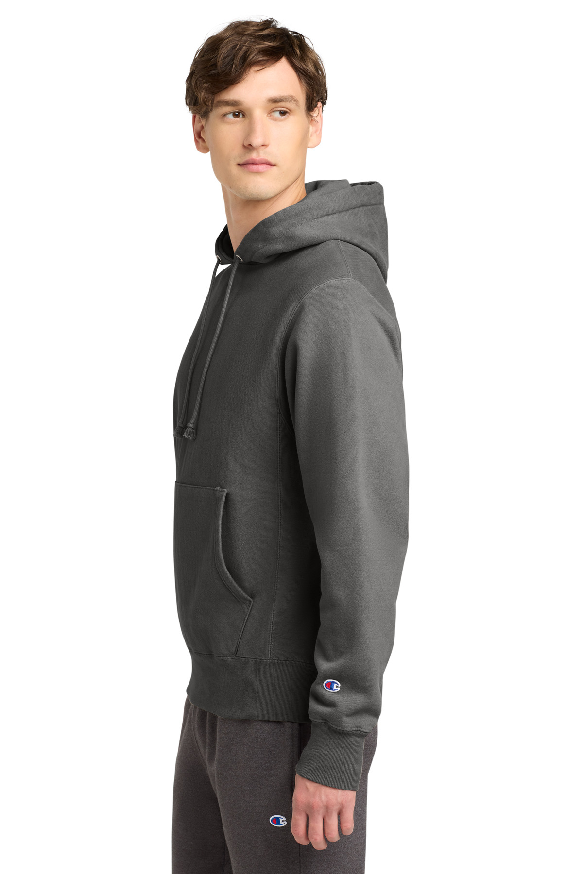Champion Reverse Weave Garment-Dyed Hooded Sweatshirt. GDS101 56