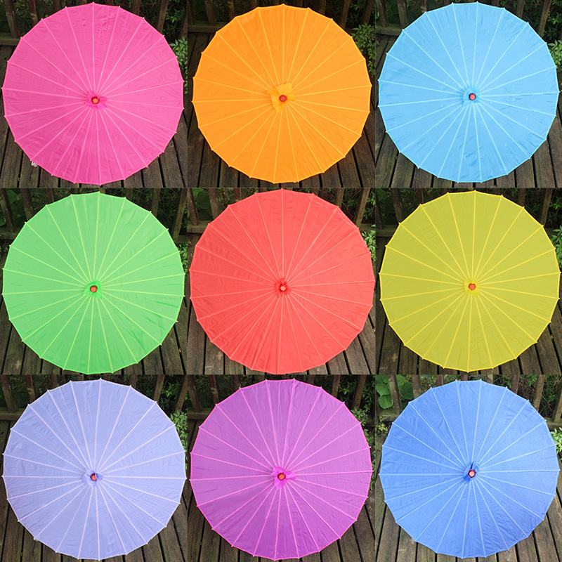 Diy Blank Paper Umbrella With Wooden Handle 1
