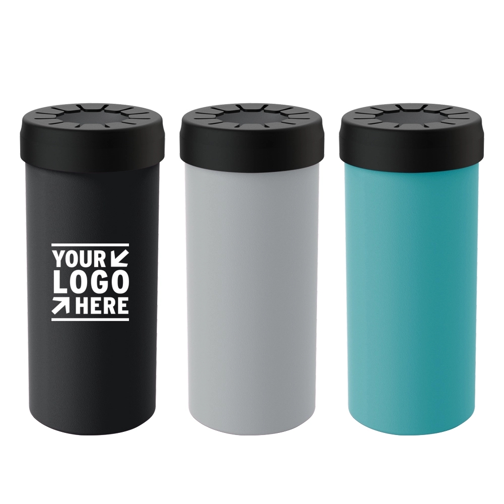 24Oz Stainless Steel Vacuum Insulated Can Cooler, custom koozie with logo imprint 4