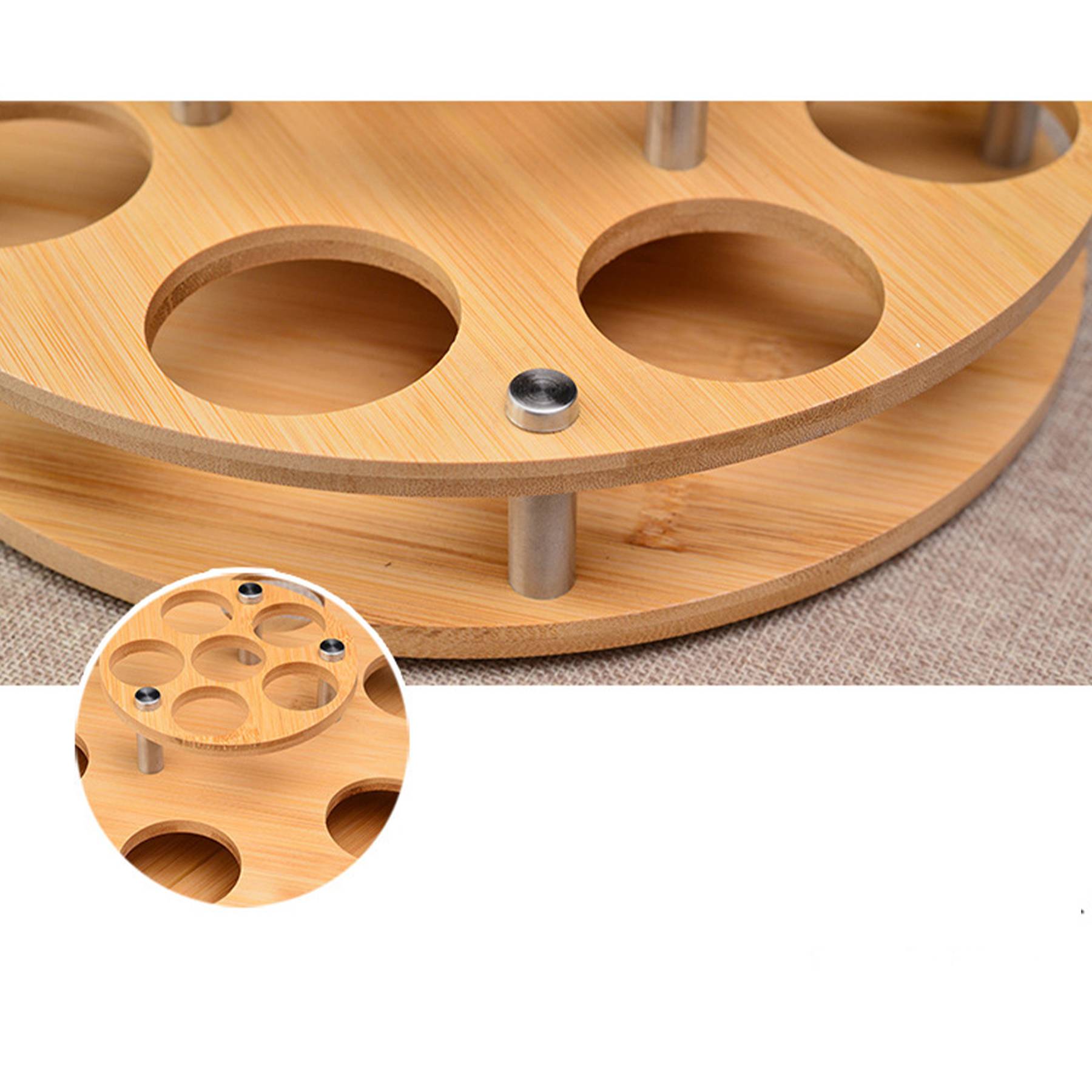 Wood Glasses Cup Serving tray 6