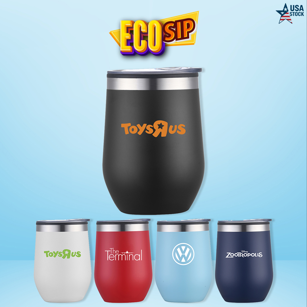 EcoSip 12oz Double Wall Vacuum Insulated Wine Cup 5