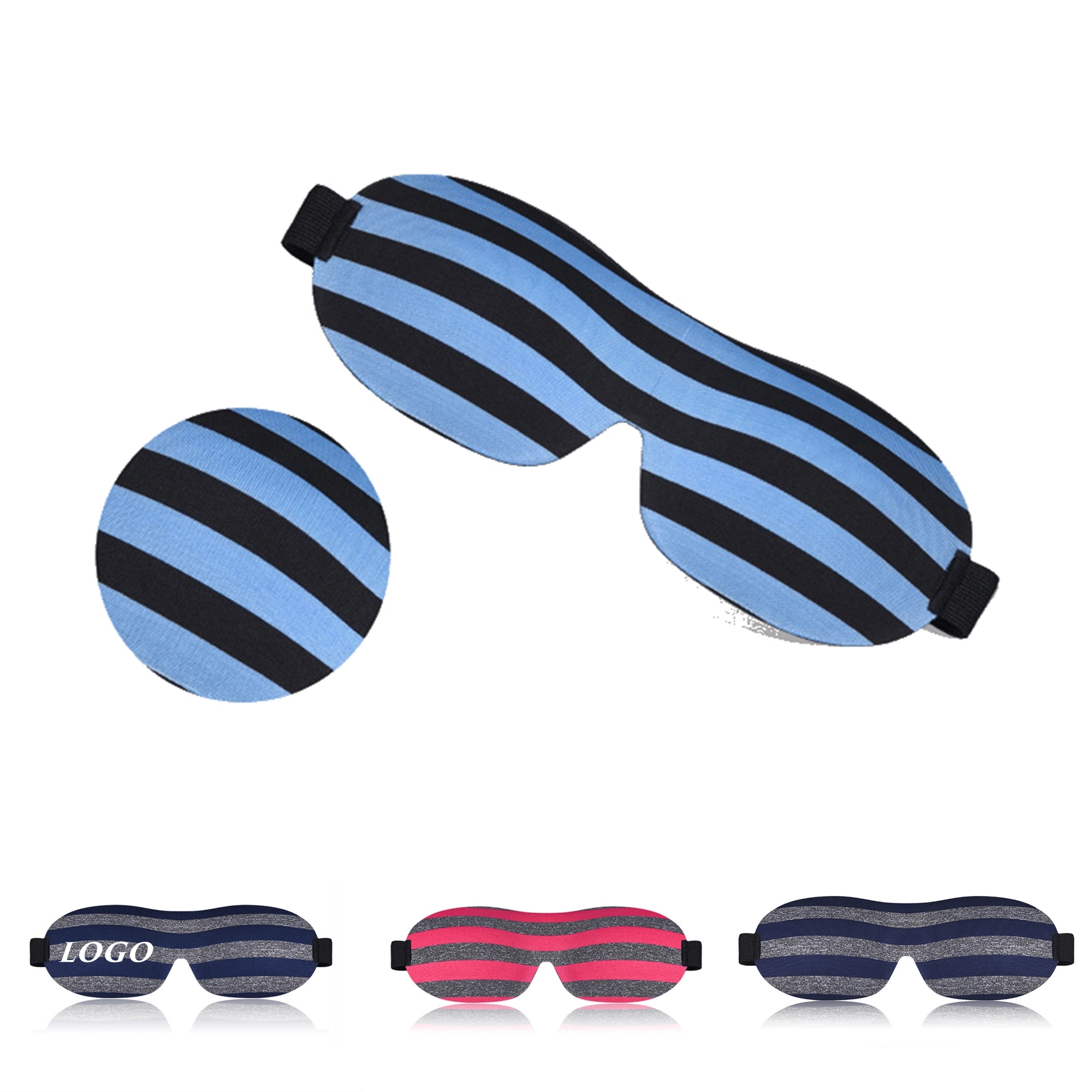 Stripe Blindfold Eye Mask MOQ 20PCS 2