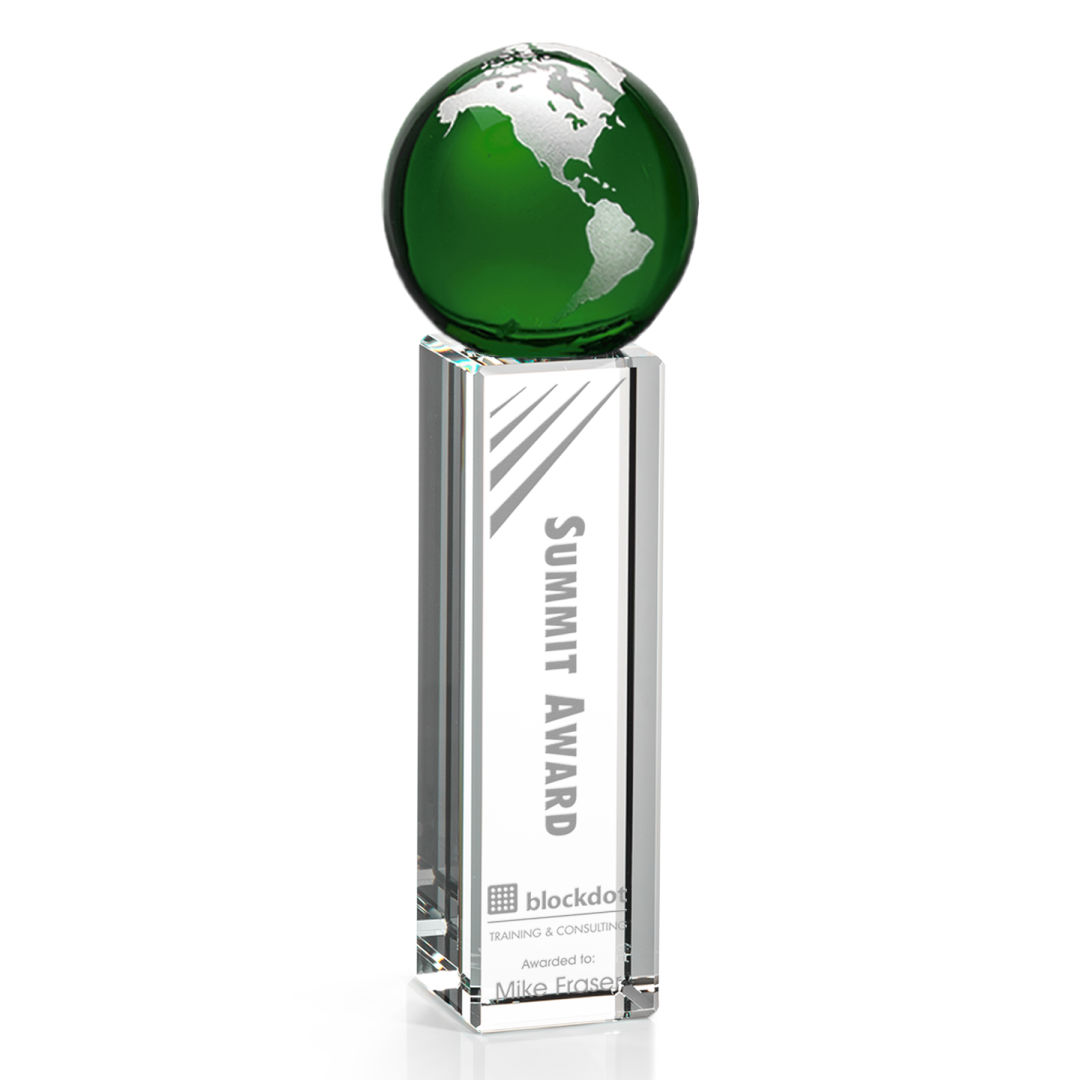 Luz Globe Award - Green/Silver 7