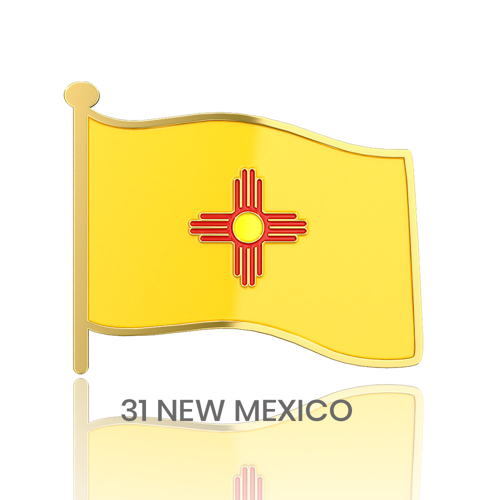 1" Stock Flag Pins 21