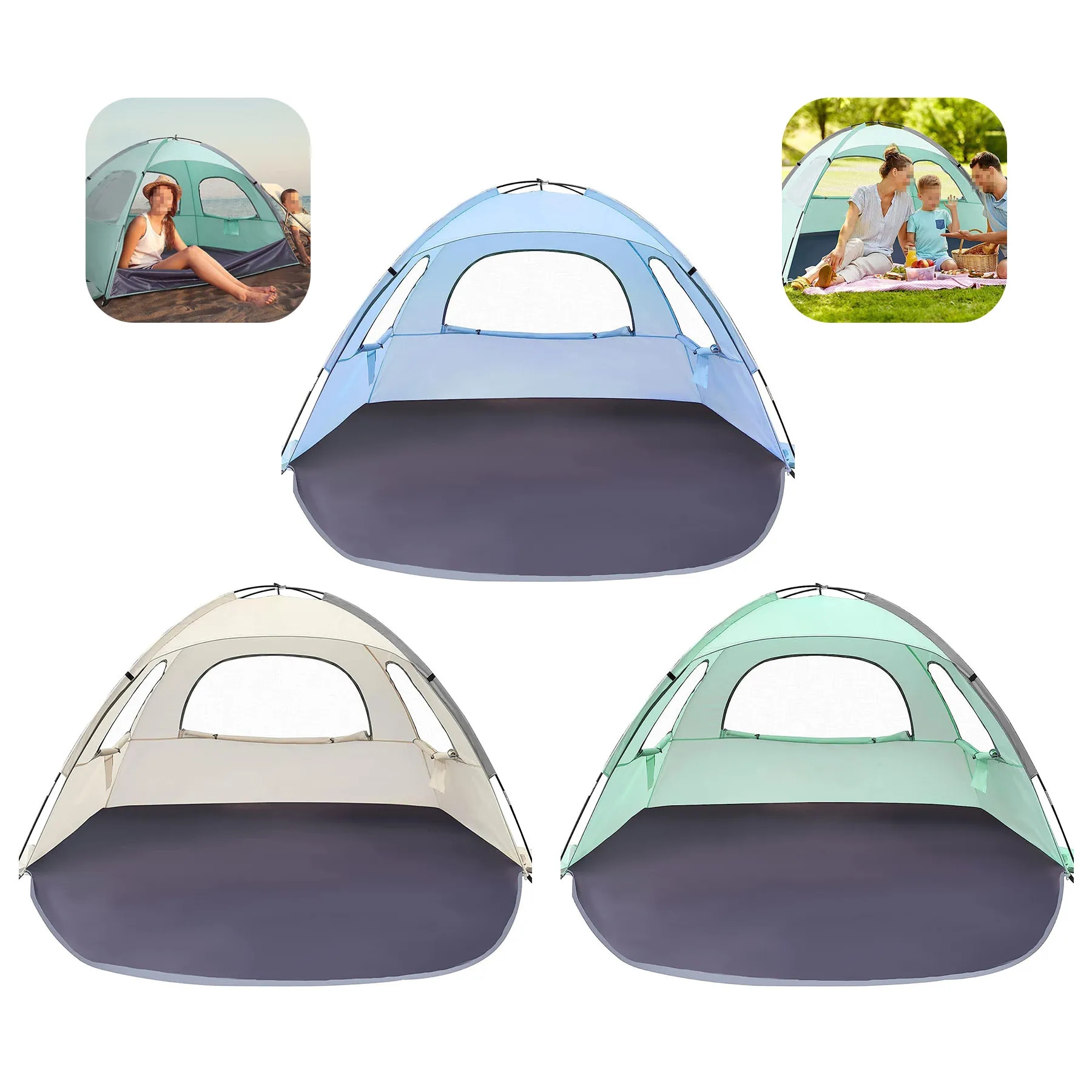 Portable Beach Tent Sun Shelter Canopy 5