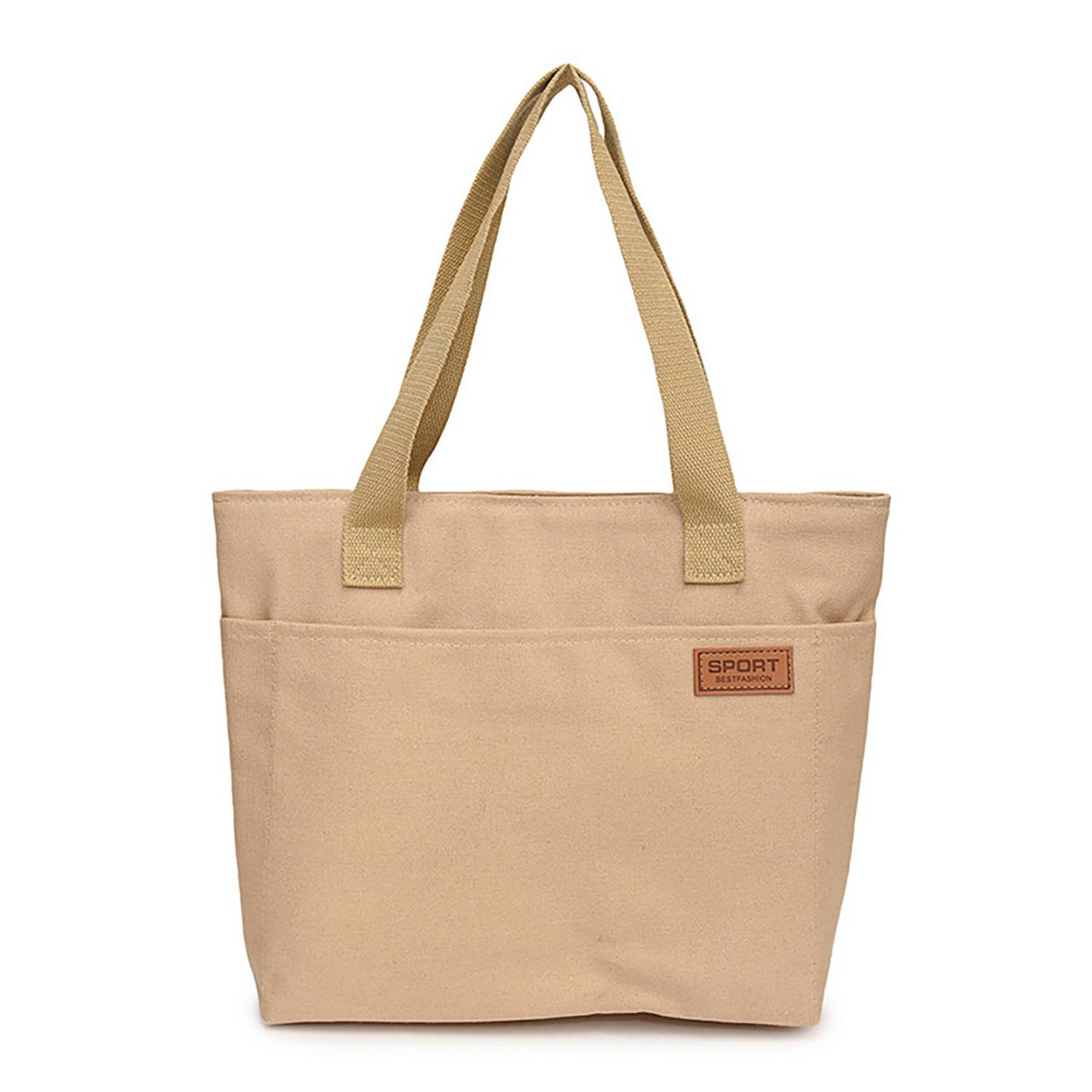 Large Capacity Canvas Tote Bag, custom tote bag with logo imprint 3