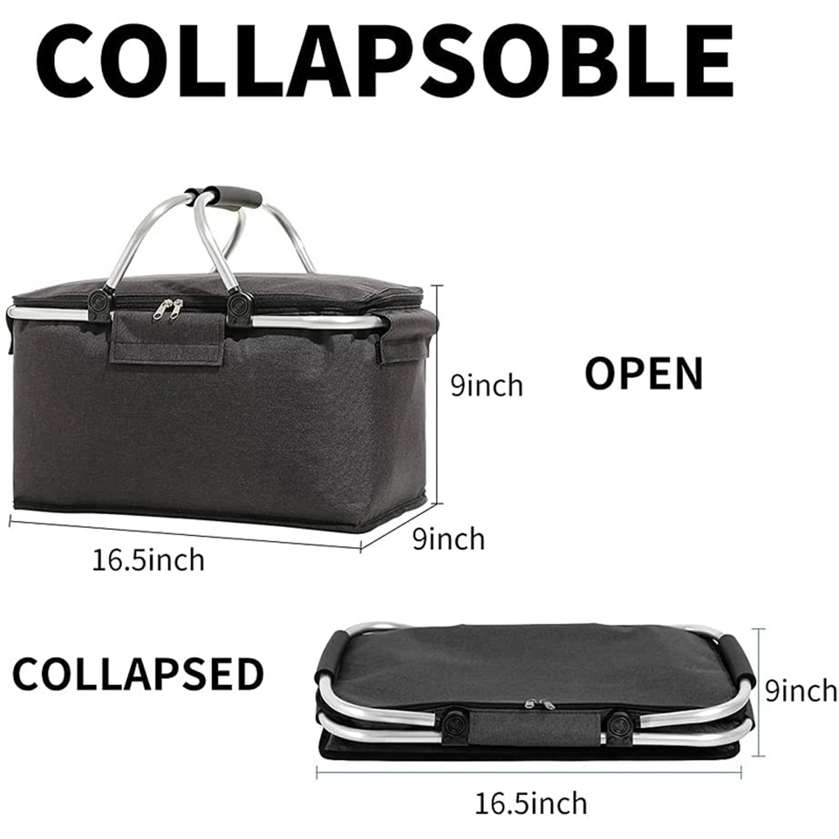 Insulated Cooler Bag Picnic Basket 2