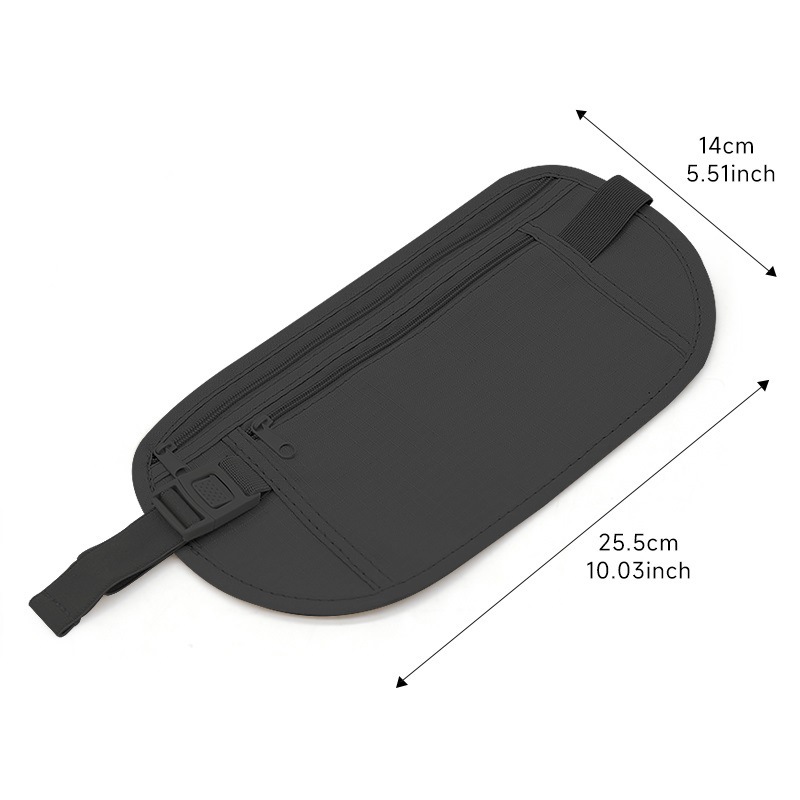 Elastic Money Belt Slim Fanny Pack for Travel Running 4