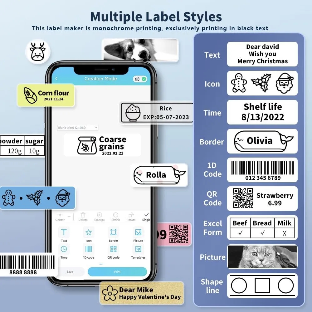 Portable Thermal Label Printer 1
