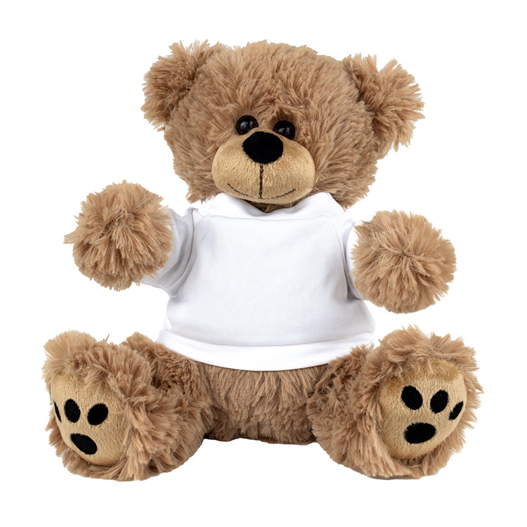 "FRED E. BEAR" LARGE 8" Plush Teddy Bear With Choice of T-Shirt Color 2
