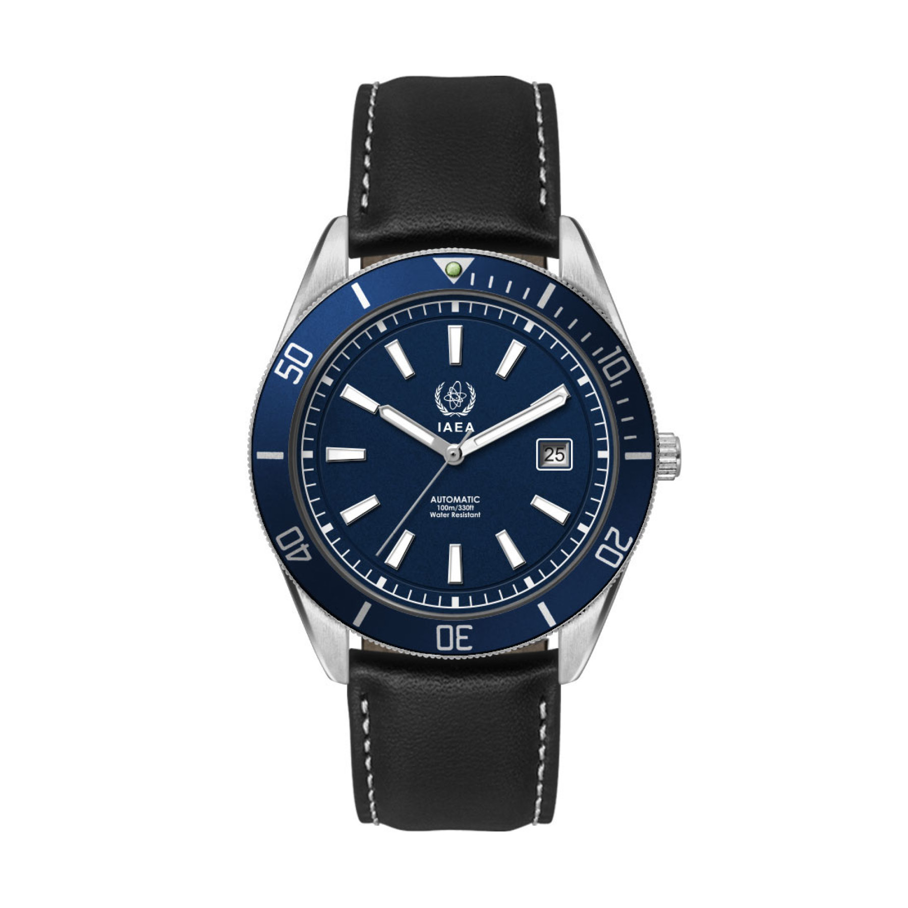 42MM, SS, SILVER CASE, BL BEZEL, "AUTOMATIC" MVT, DTE 3