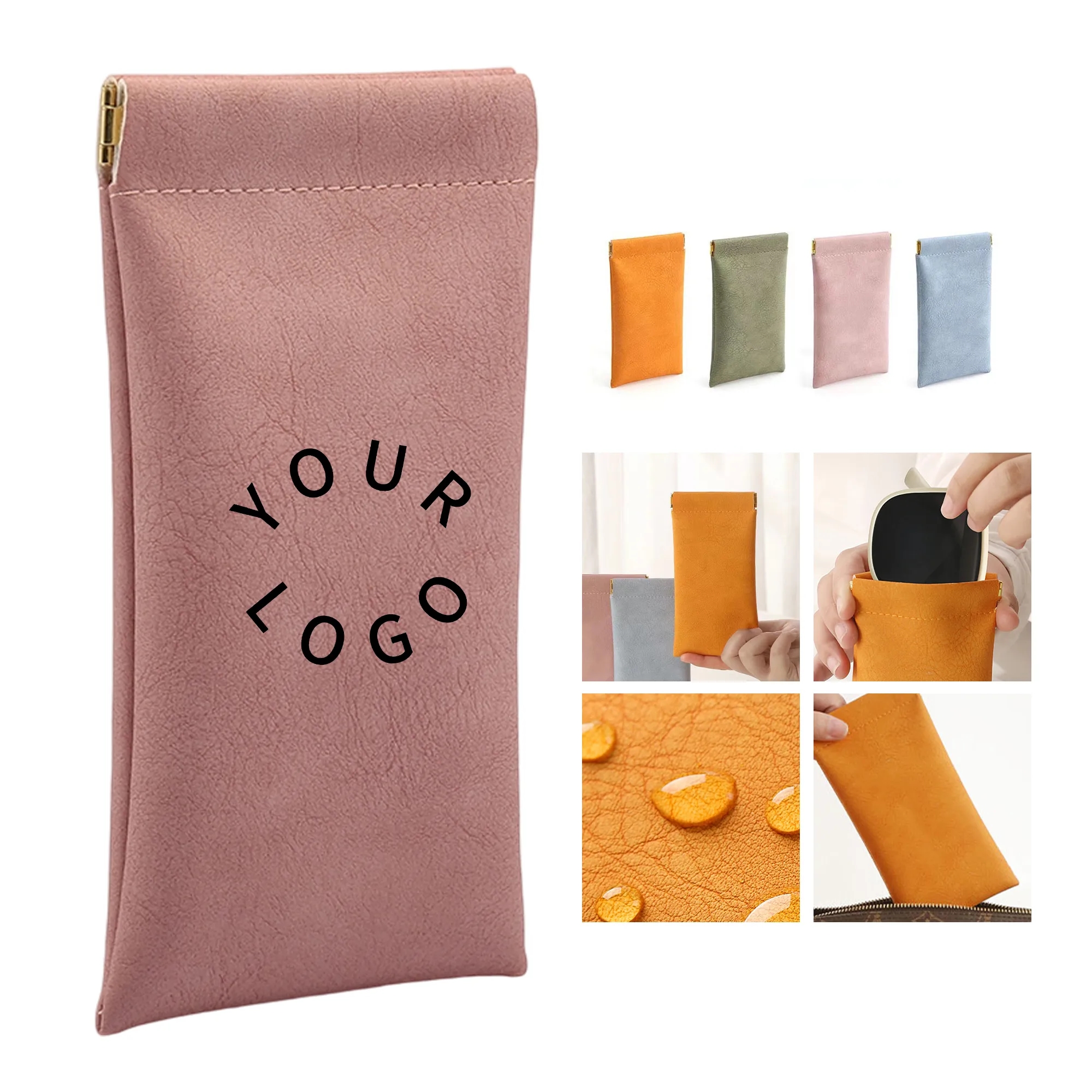 Soft Leather Eye Glasses Pouch 6