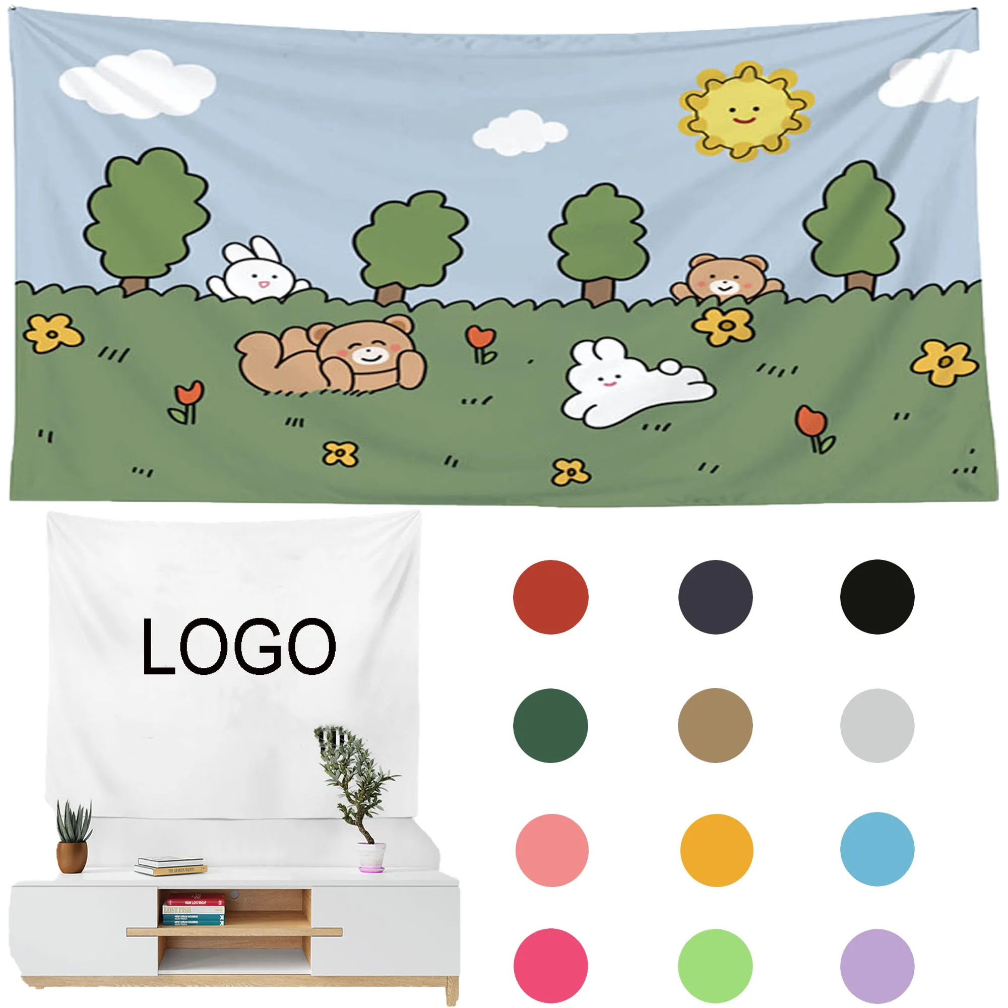 Spot Full Color Camping Wall Tapestry 2