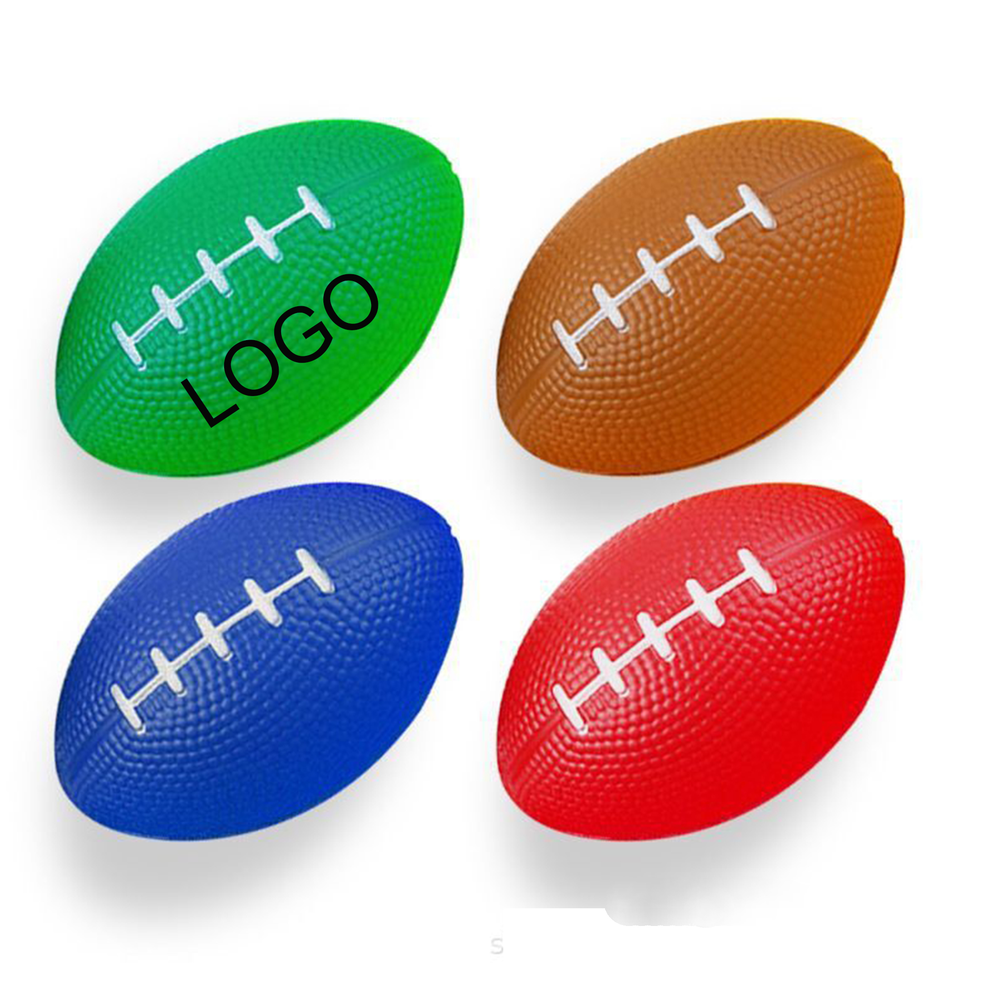 Football Stress Reliever, custom stress ball with logo imprint 1