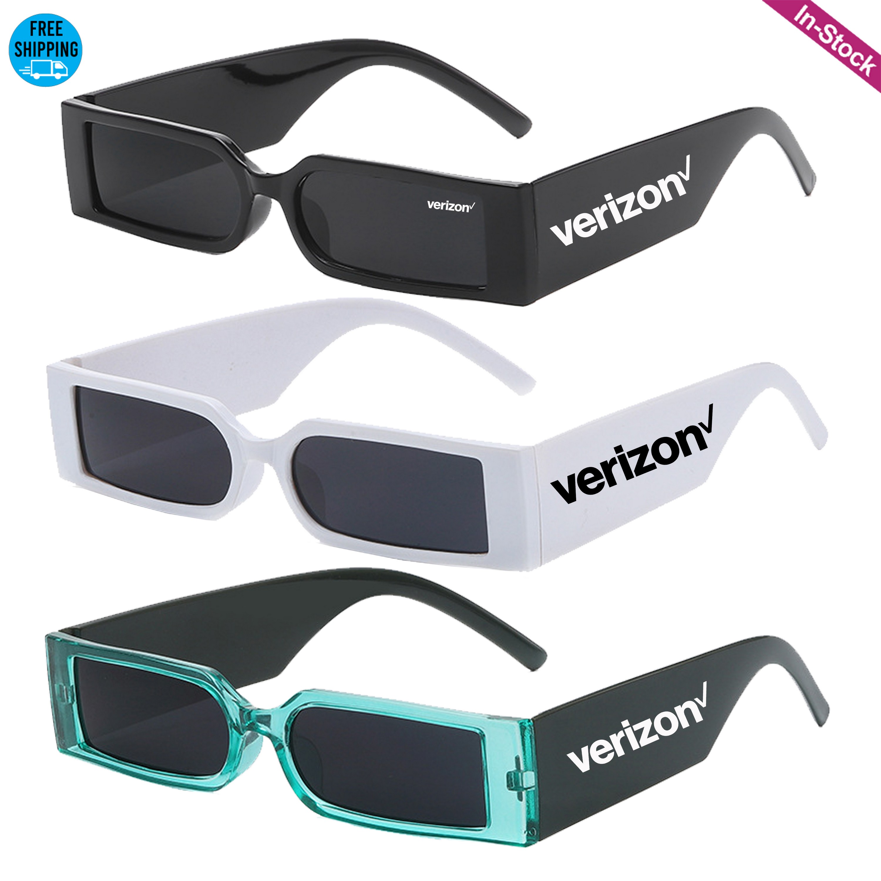 Wide Rectangle Sunglasses 2