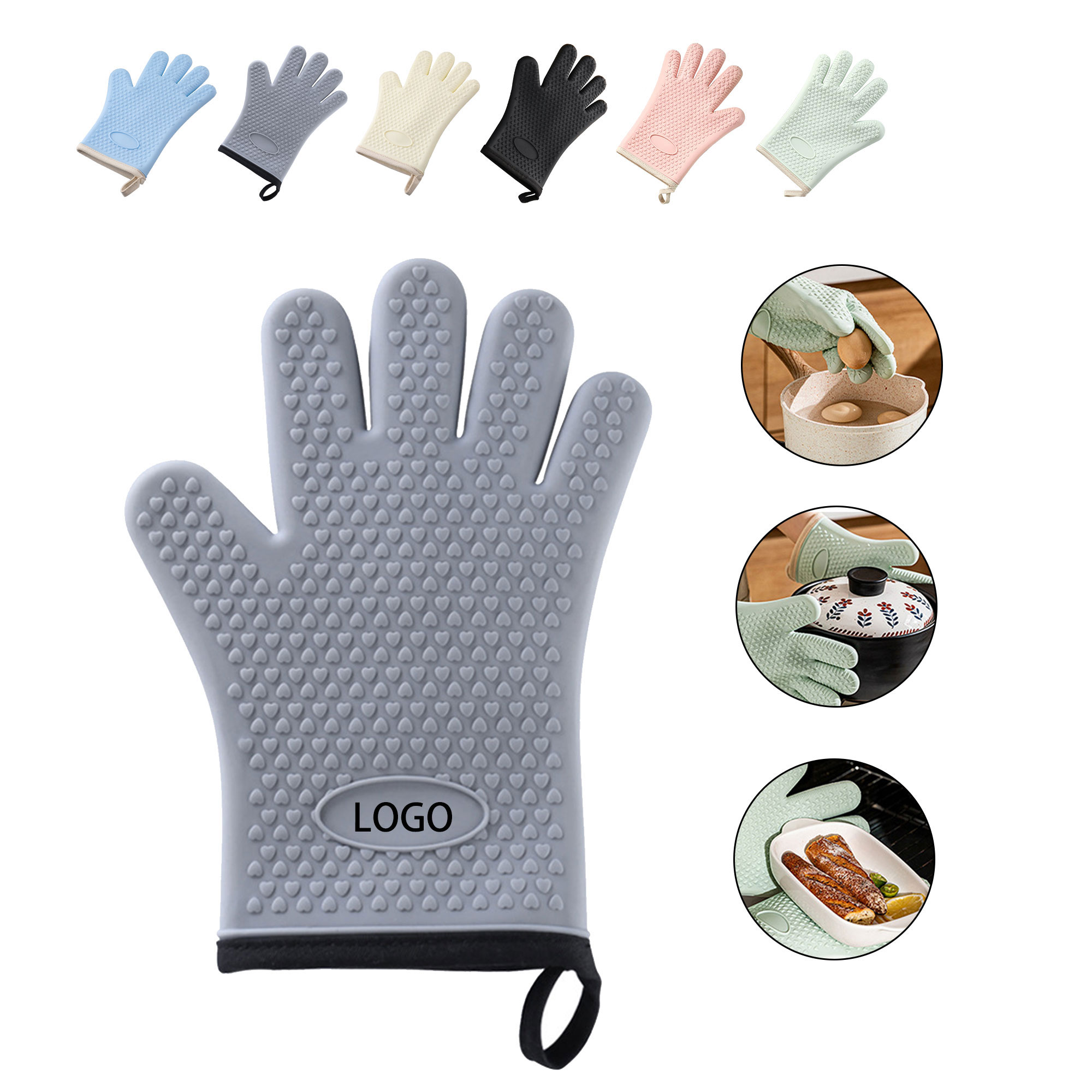 Heat-Resistant Silicone Oven Glove 2