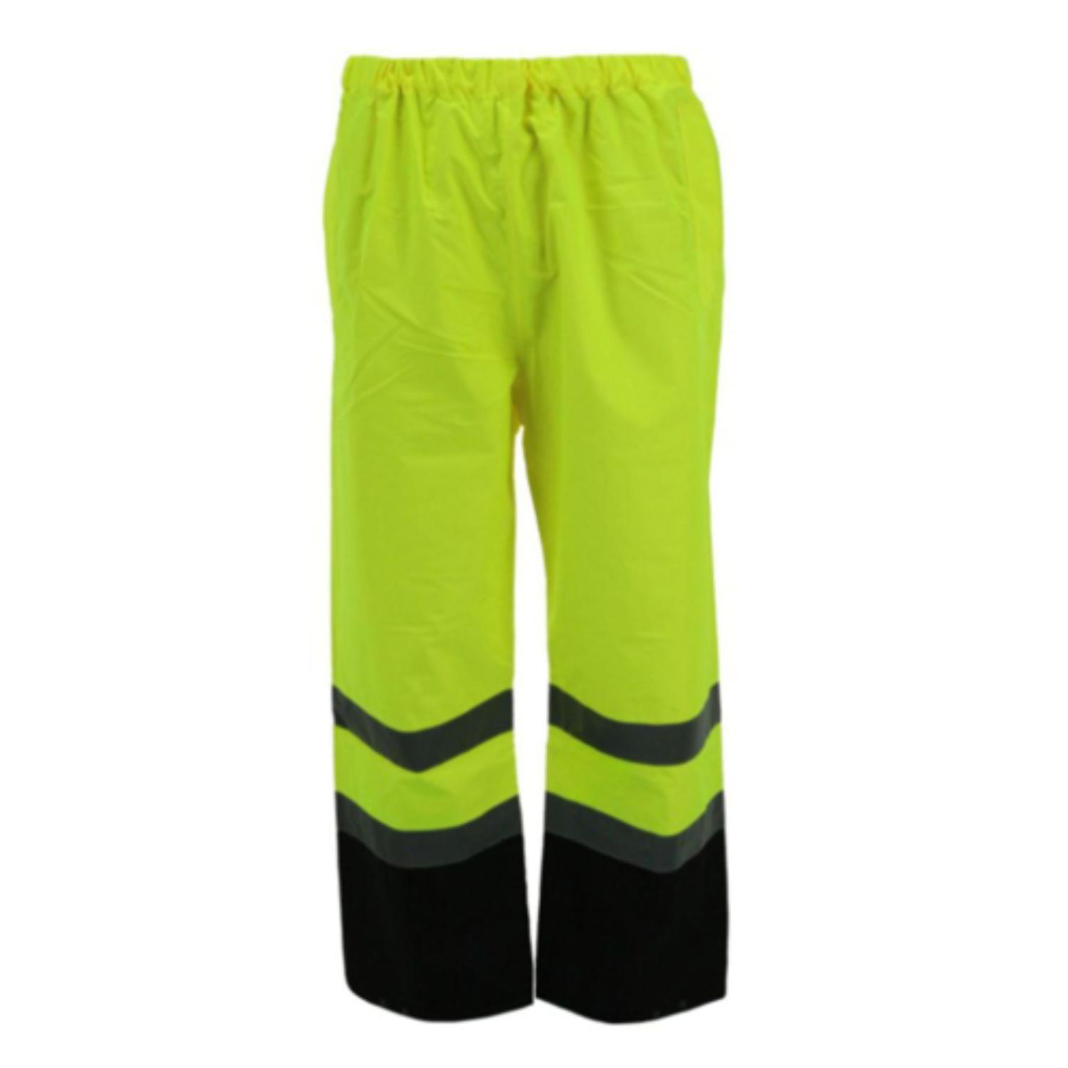 Class E Reflective Tape Color Block Over Trousers Waterproof Safety Pants 3