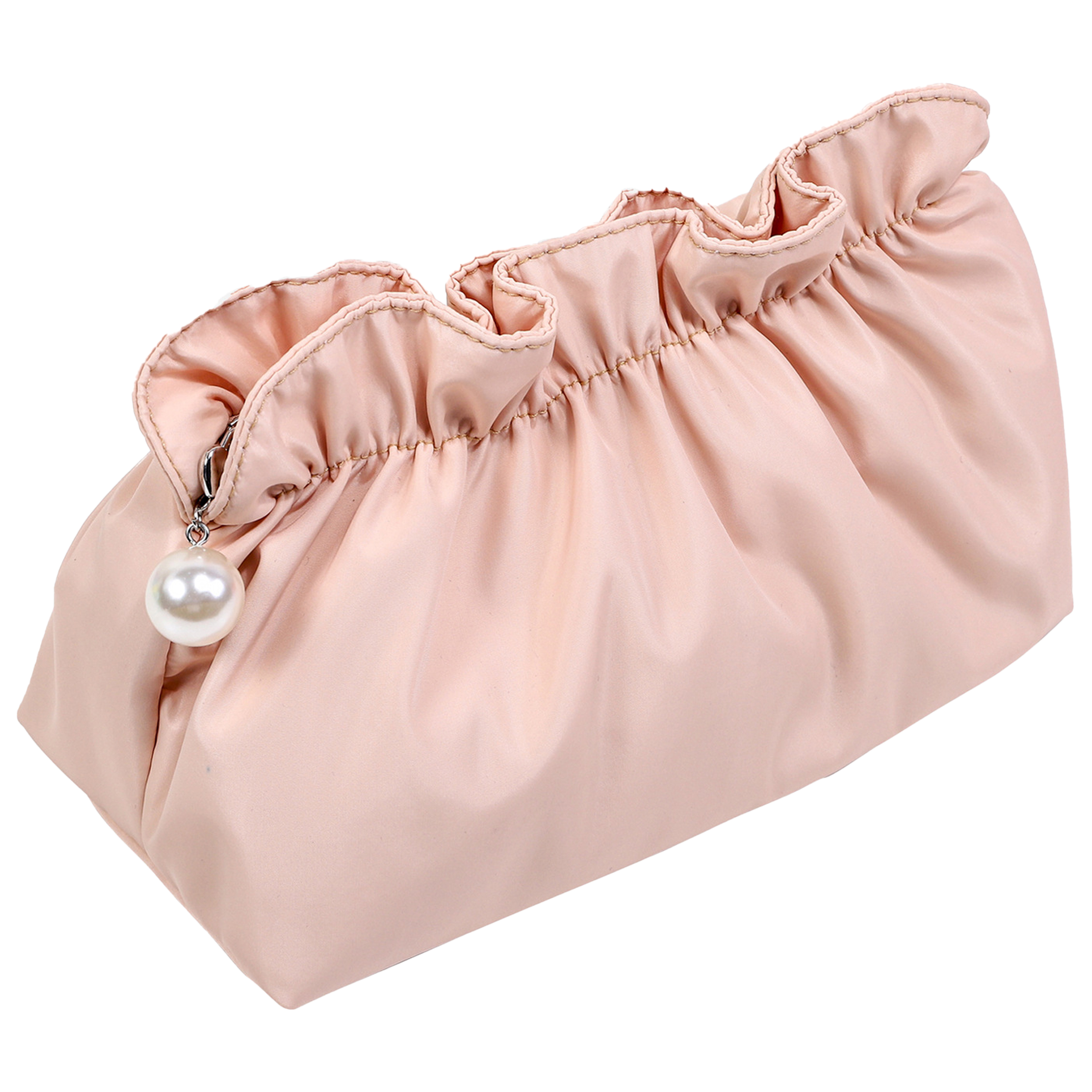 Polyester Portable Waterproof Pleated Makeup Bag 6