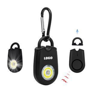 Self Defense Carabiner Safety Alarm With Flashlight 120DB Sound Activation 19