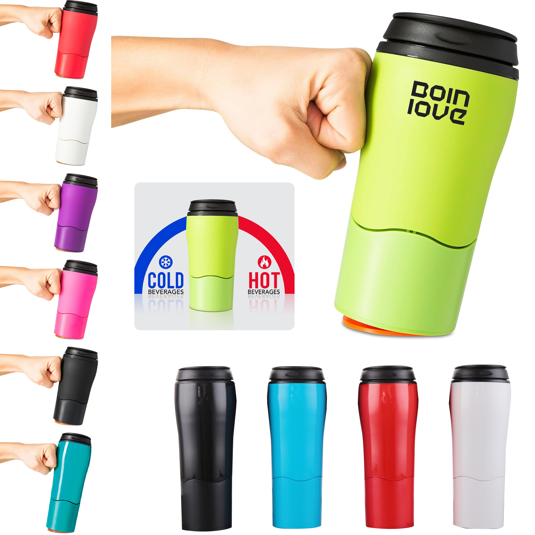 12oz/16oz Plastic Travel Mug 3